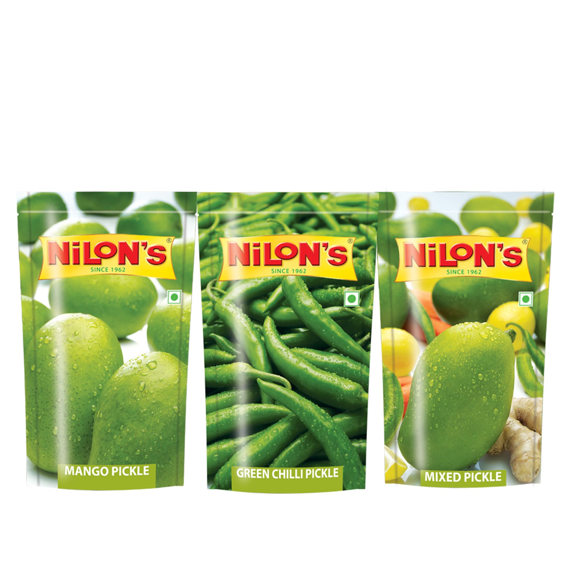 NILONS Standard Pickle - 200 GM Mango Pickle + 200 GM Mix Pickle + 200 Gm Chilli Pickle | 100% Pure and Natural. (B01N32SI3Y) Amazon Price History, Amazon Price Tracker