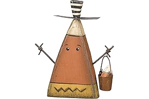 Primitives by Kathy 21157 New - Chunky Candy Corn Man Wood Sitter Halloween Figurine Decoration