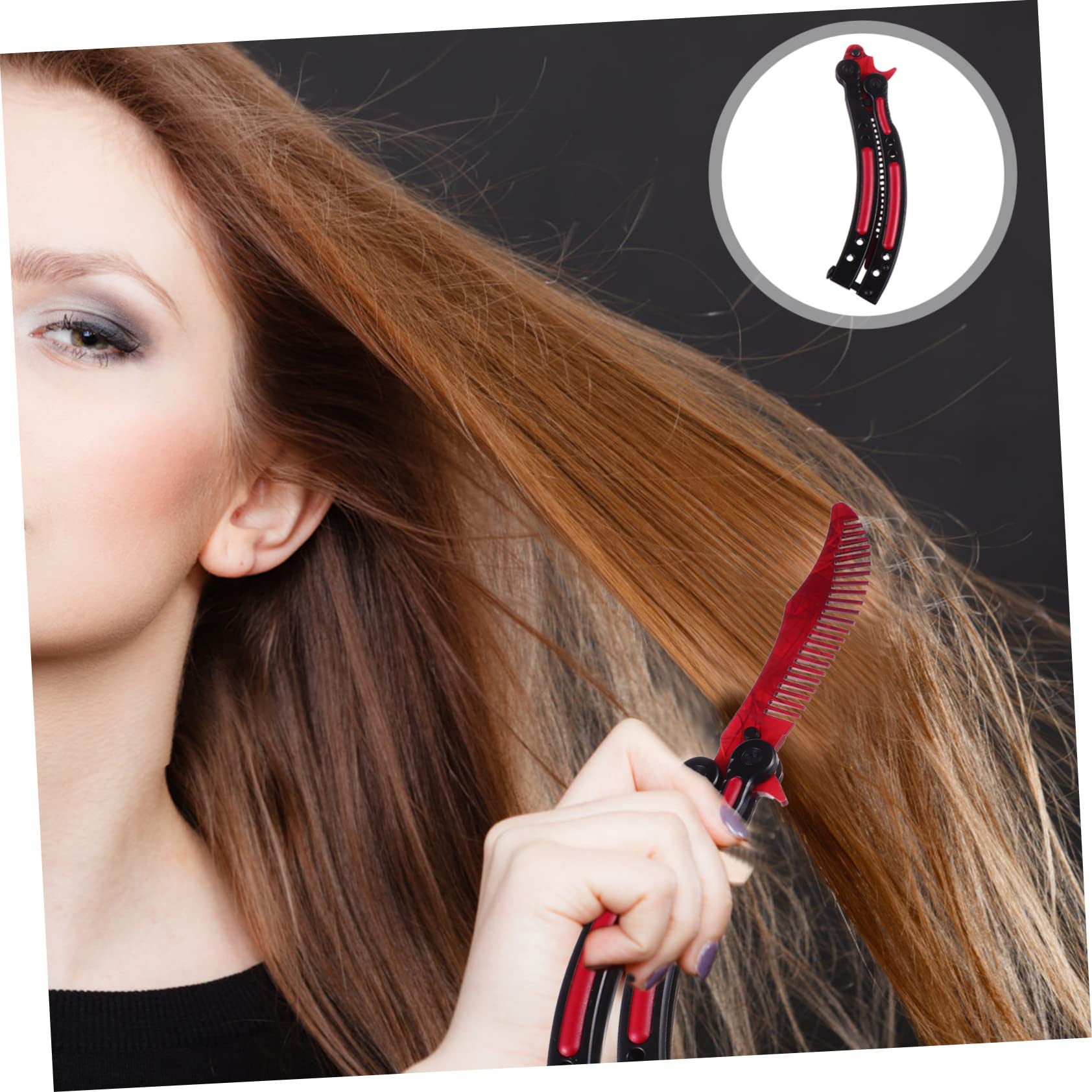 DOITOOL Peine De Peluquería De Acero Inoxidable Diseño Curvado Para Hombres y Mujeres Herramienta Profesional Para Estilizar Peinados Salones y Uso Personal