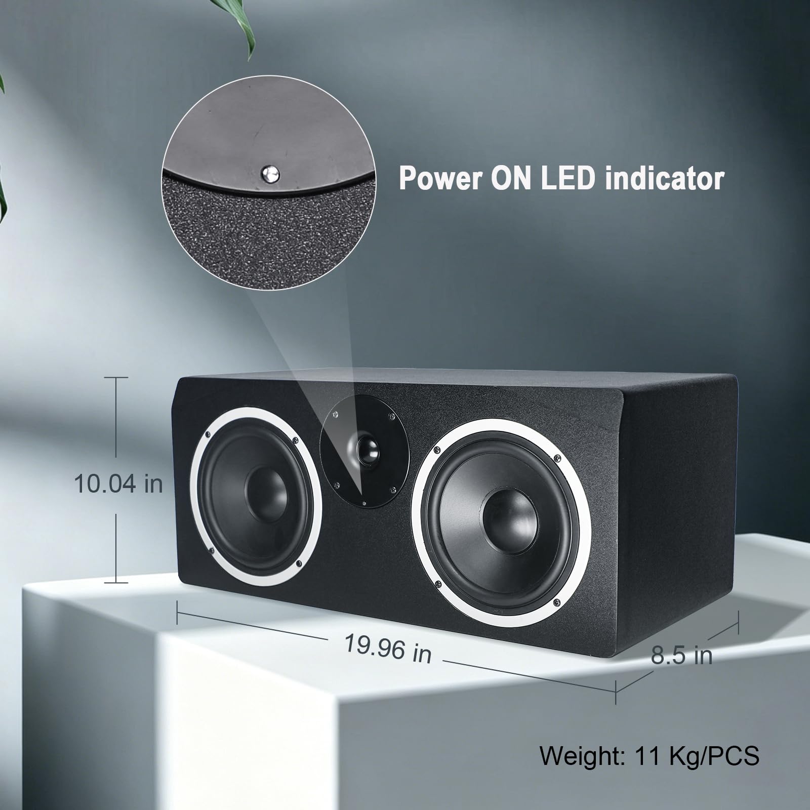 PMH-66A - Monitor da studio con alimentazione bi-amp, 6,5 pollici, singolo | Ingressi XLR/TRS, suono di qualità da studio, per registrazione, mixaggio e masterizzazione
