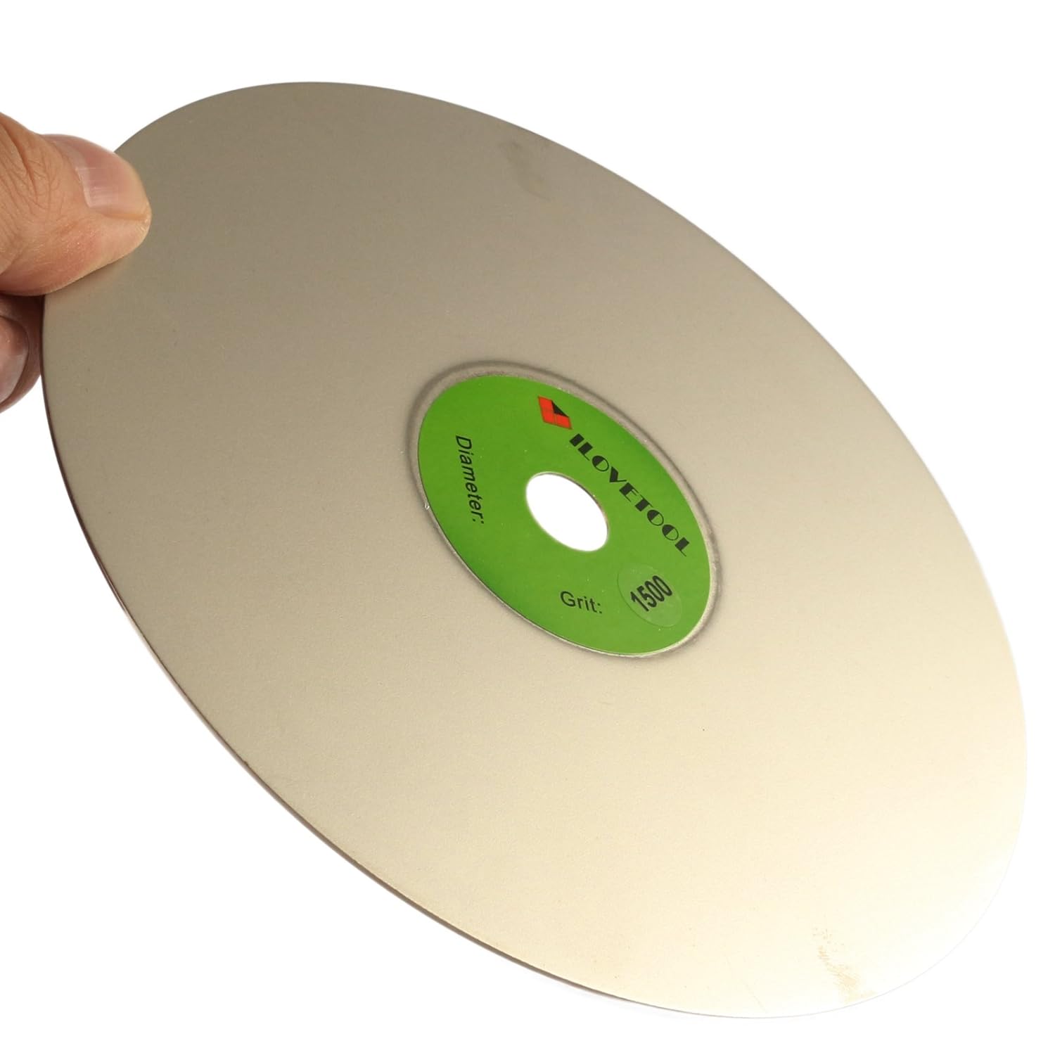 ILOVETOOL 8'' inch Diamond Lap Disk 1500 Grit Grinding Disc 1/2 inch Arbor Hole for Gemstone Jewelry