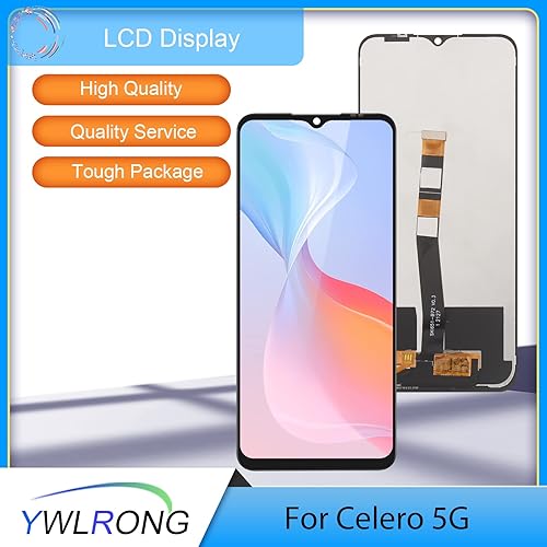 Miniatura 2 de YWLRONG para Boost Mobile Celero 5G Reemplazo de pantalla LCD táctil digitalizador Asamblea para Boost Mobile Celero 5G con kit (negro)