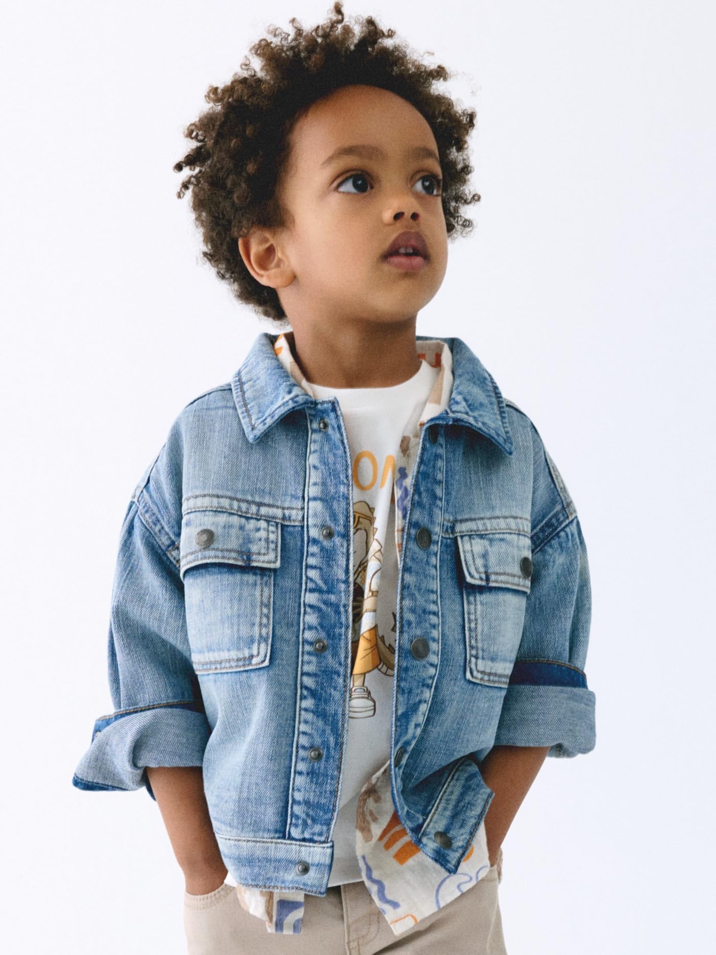 Mayoral Giacca denim per Bambini e ragazzi Chiaro