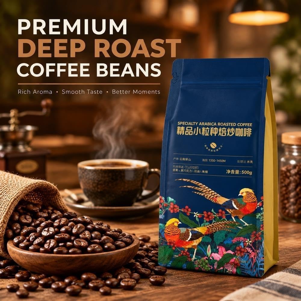 Café Arábica De Tostado Oscuro En Grano 500g