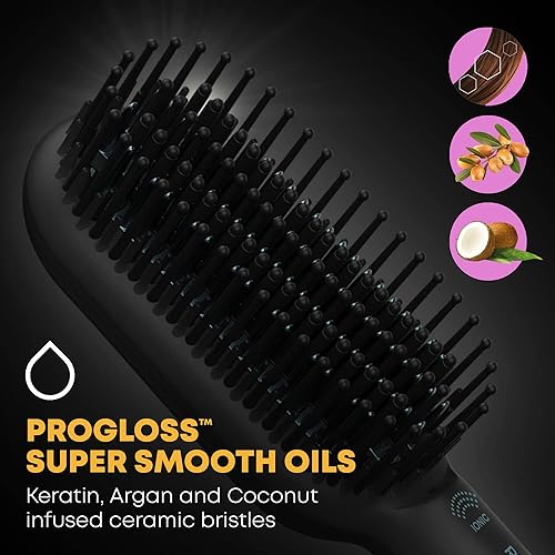 Miniatura 2 de Revamp Progloss - Cepillo alisador de cerámica Deepform cerdas de forma profunda cerdas de cerámica potente chorro de iones aceites súper suaves