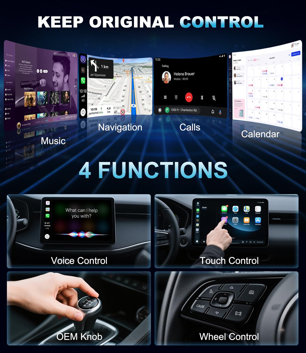 Adaptador inalámbrico CarPlay para Apple 2026, adaptador inalámbrico de Car Play, Plug & Play, USB-A, Mini y estable adaptador inalámbrico Car Play compatible con Apple iOS 10+ y coches con