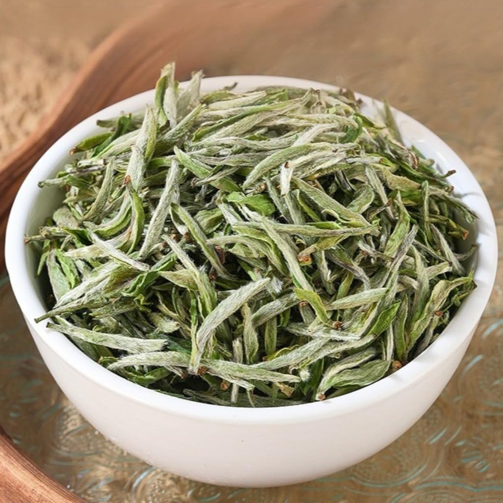 Peonía Blanca Premium BaiHaoYinZhen | Té Blanco De Hojas Sueltas | Té Refrescante De Preparación En Frío Para Verano | Aroma Natural (100 g * 2)