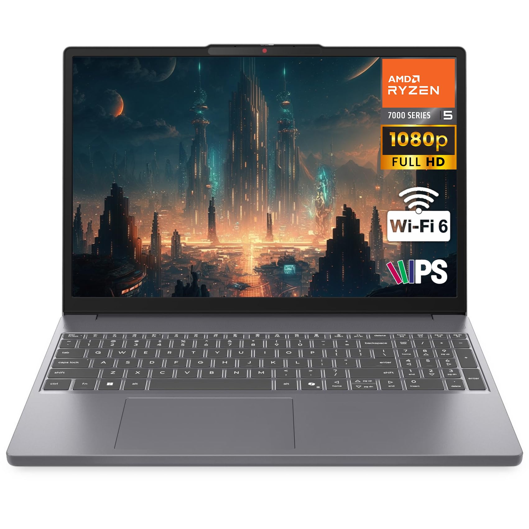 Lenovo Gaming Laptop, AMD 6-core Ryzen 5 7535HS, 40GB DDR5 RAM, 1TB PCIe SSD, Radeon 660M Graphics, 15" FHD IPS Display, Copilot AI Assistant PC,