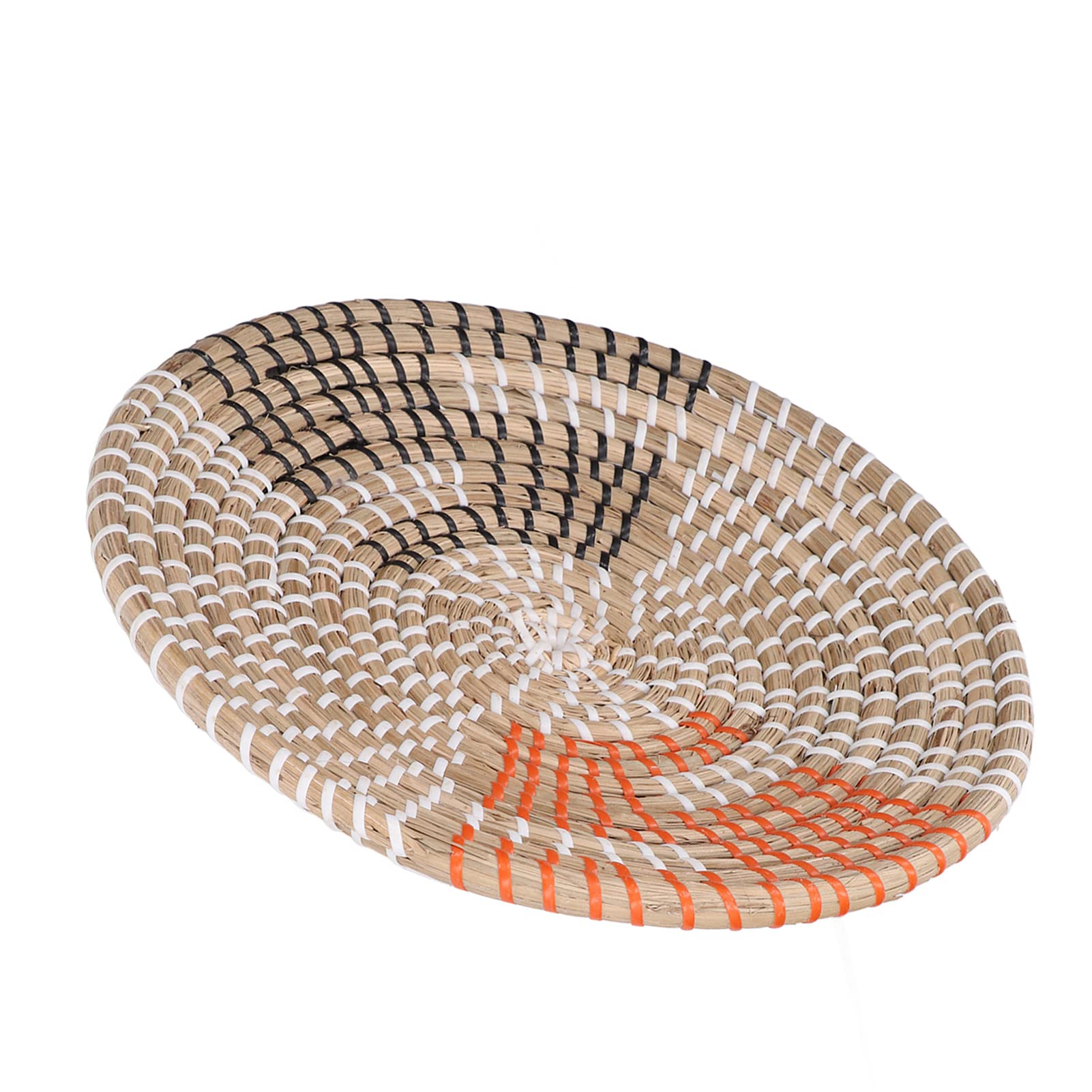 Panier tissé en rotin décoration murale salon chambre déco bohème 30 cm