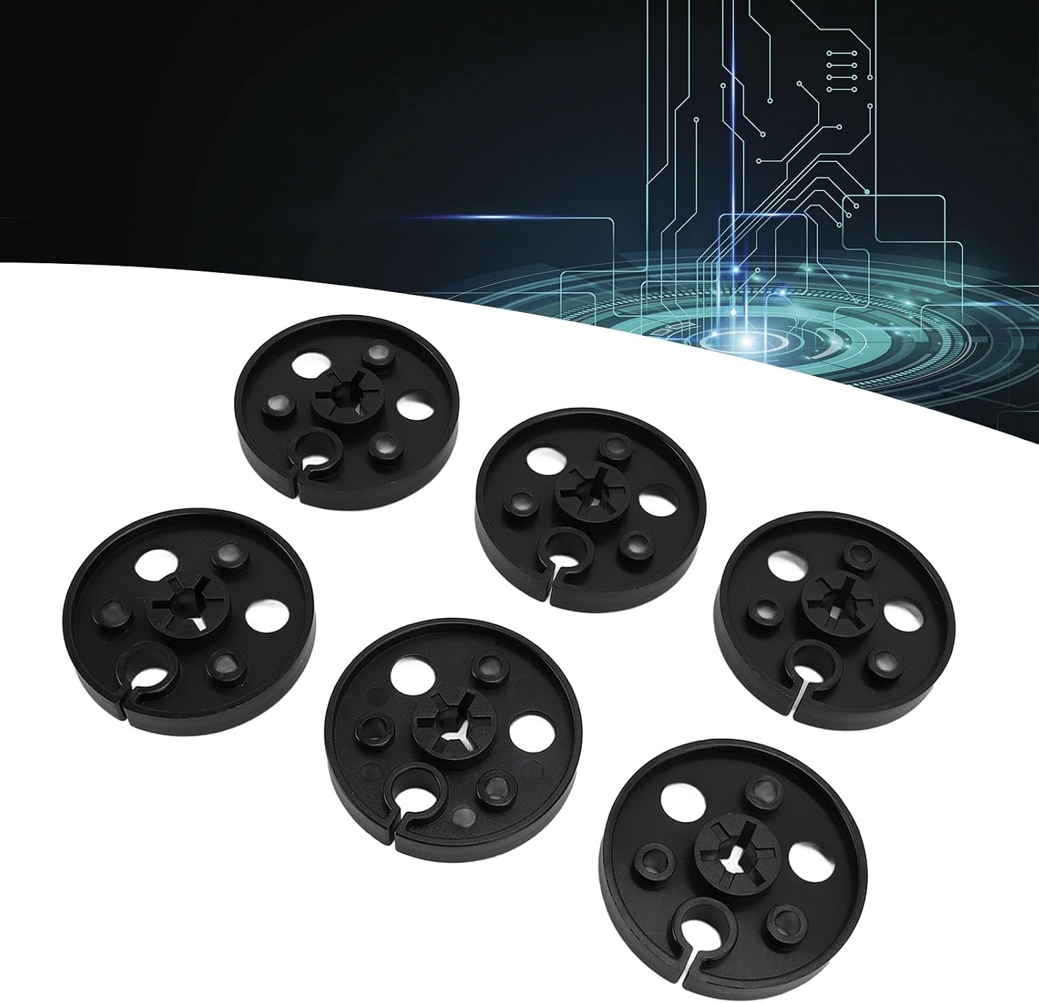 Empty Take Up Reel to Reel Tape Hub, Reel to Reel Tape Controller, NAB Hub Replacement Reel Tape Record Center Hub for 1/4 7 Inch Reel To Reel Tape Recorders (Black)