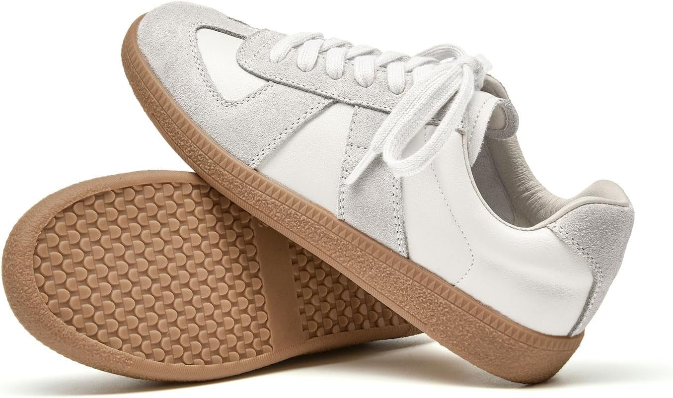 れん①-2 SALE♪関税込[BFYSYO] Fashion Sneakers Women,Leather Casual Lace Up