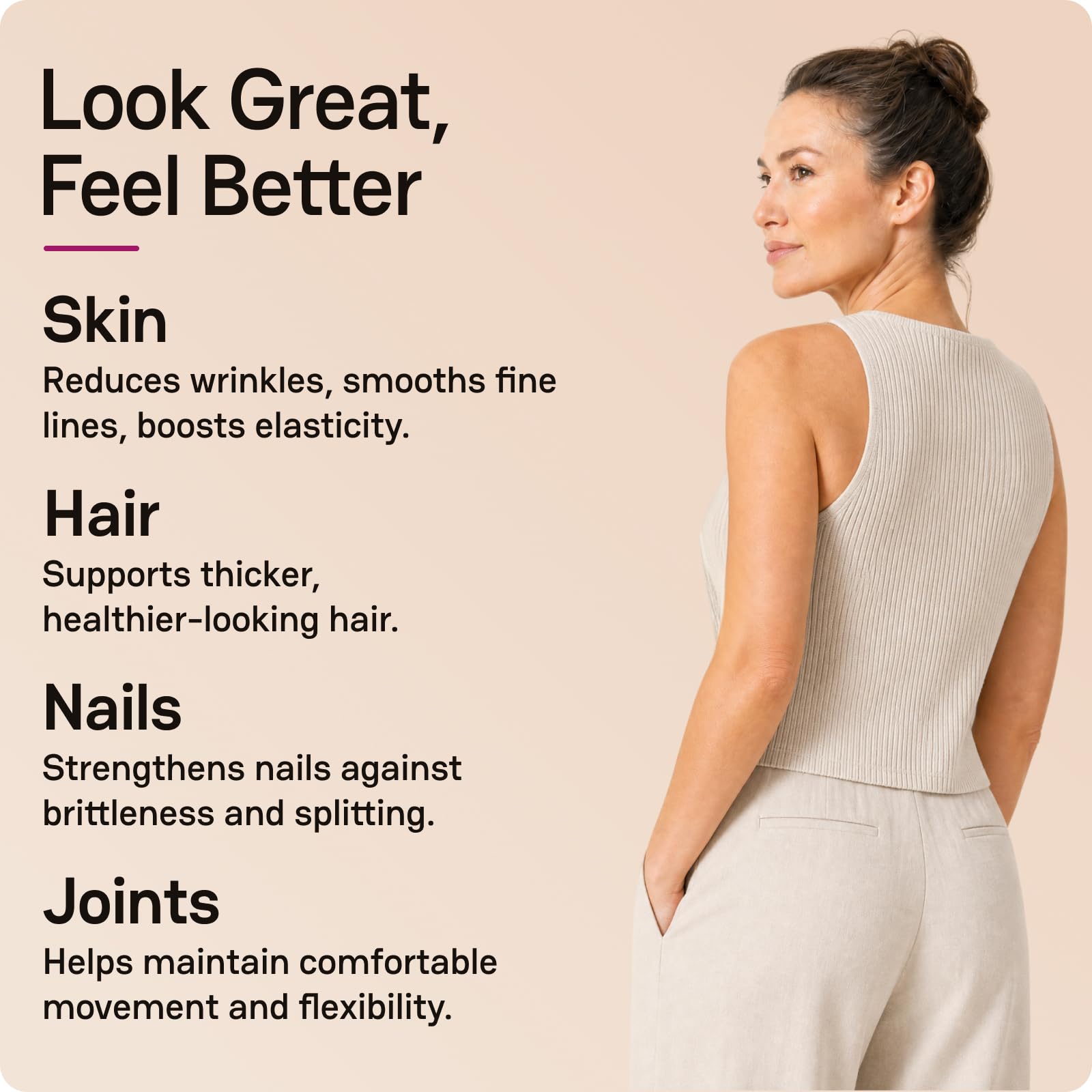 Zena Nutrition Liquid Collagen for Women, Healthier Skin, Hair & Nail, Verisol Collagen Liquid, Biotin and Collagen Peptides Supplements for Women - 20oz — Amazon image 2