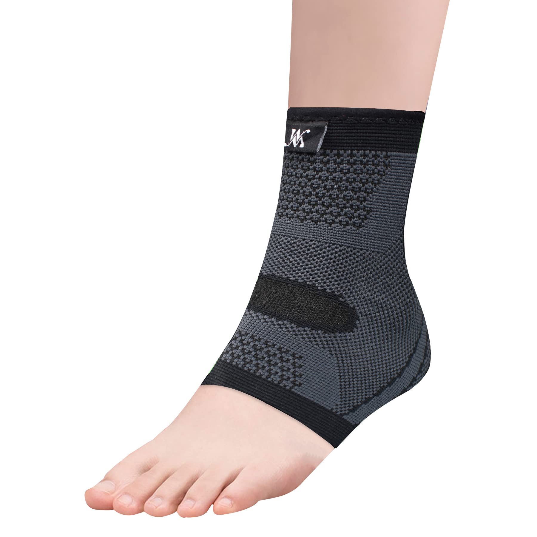 DOUBLE M, Cavigliera Sportiva, Supporto e Protezione della Caviglia, Regolabile, Neoprene, Antidolorifico, Stabilizzante, Uso Versatile, Traspirante, Antiscivolo, Taglia Unica, Unisex, Nero