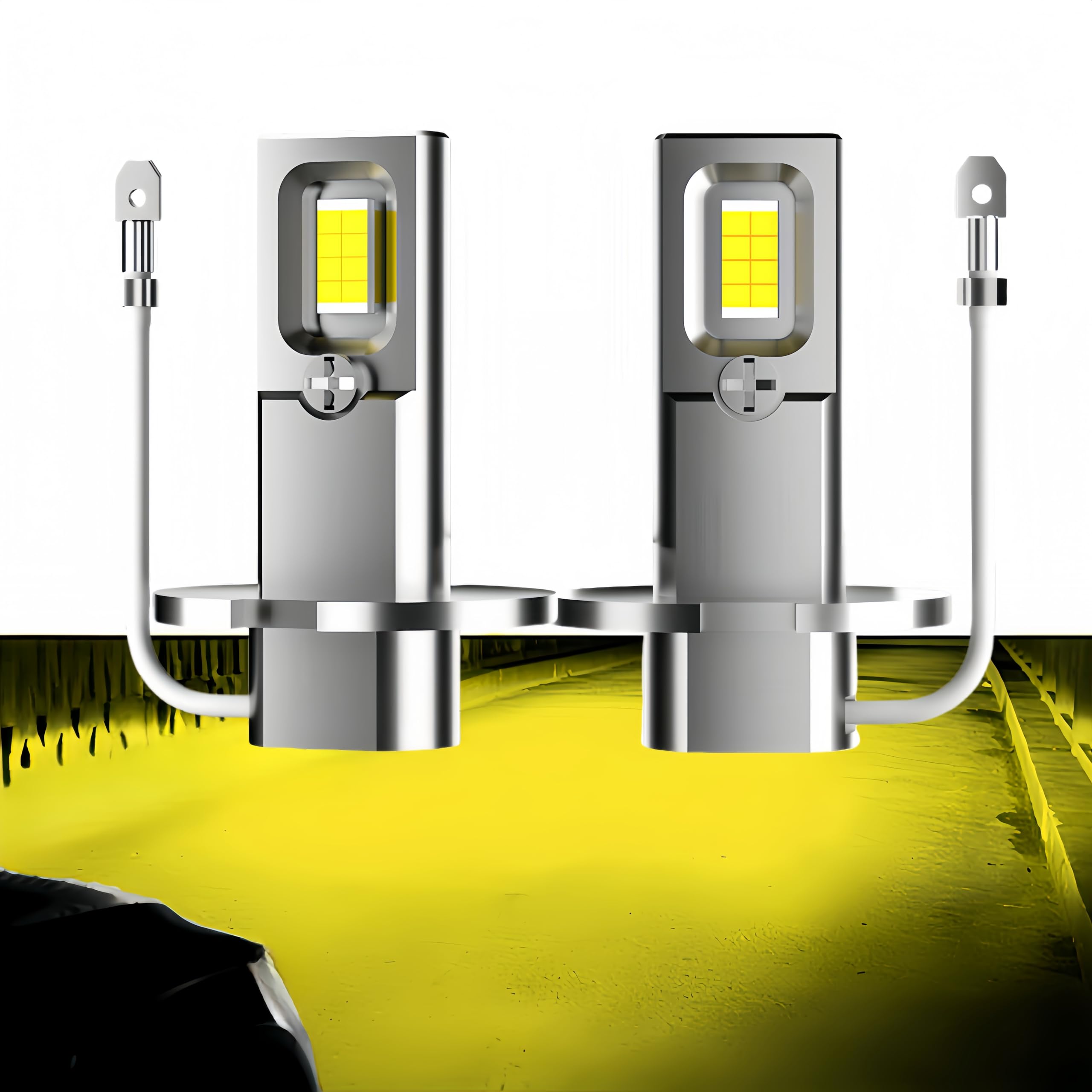 Amazon | H3LED H3C 黄色 イエロー 3000K 車 フォグランプ 24V専用