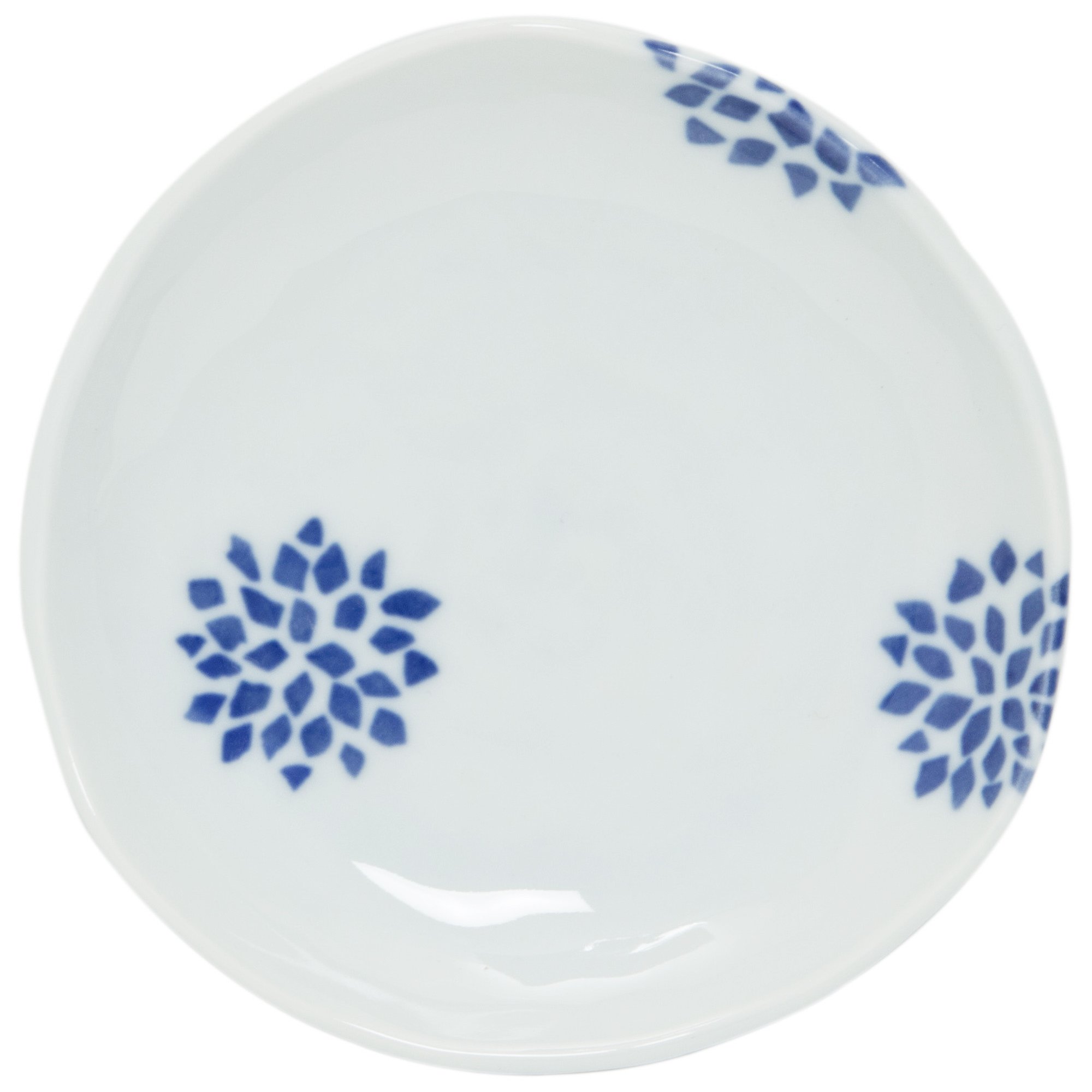 Amazon｜金陶苑 江戸小粋なごみ銘々皿5P 200112 ブルー ホワイト