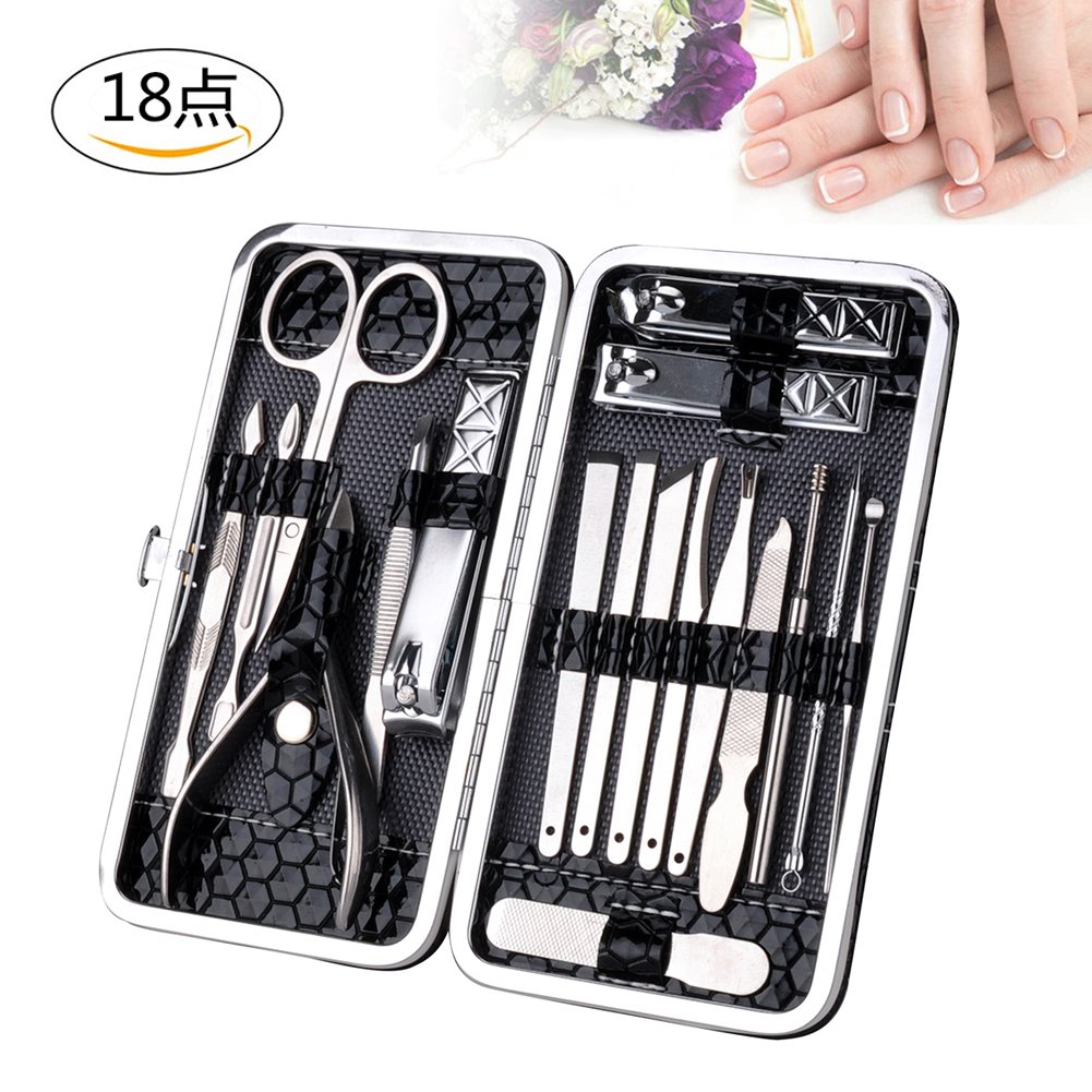 Amazon | 爪切り セット18点 ネイルケアセット ステンレス製