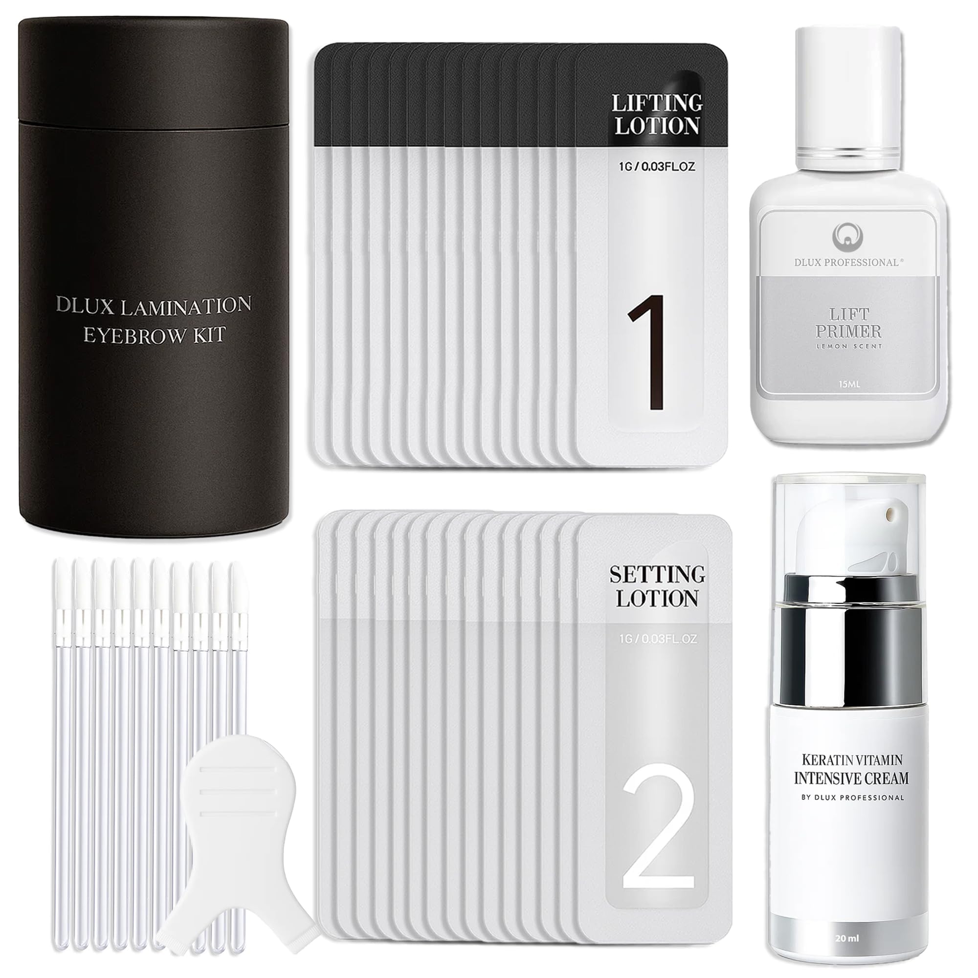 Luxury Keratin Brow Lamination Kit for Eyebrow Lift, Eyebrow Curling, Lift Kit, Lifting,Perm Sensitive Skin Users