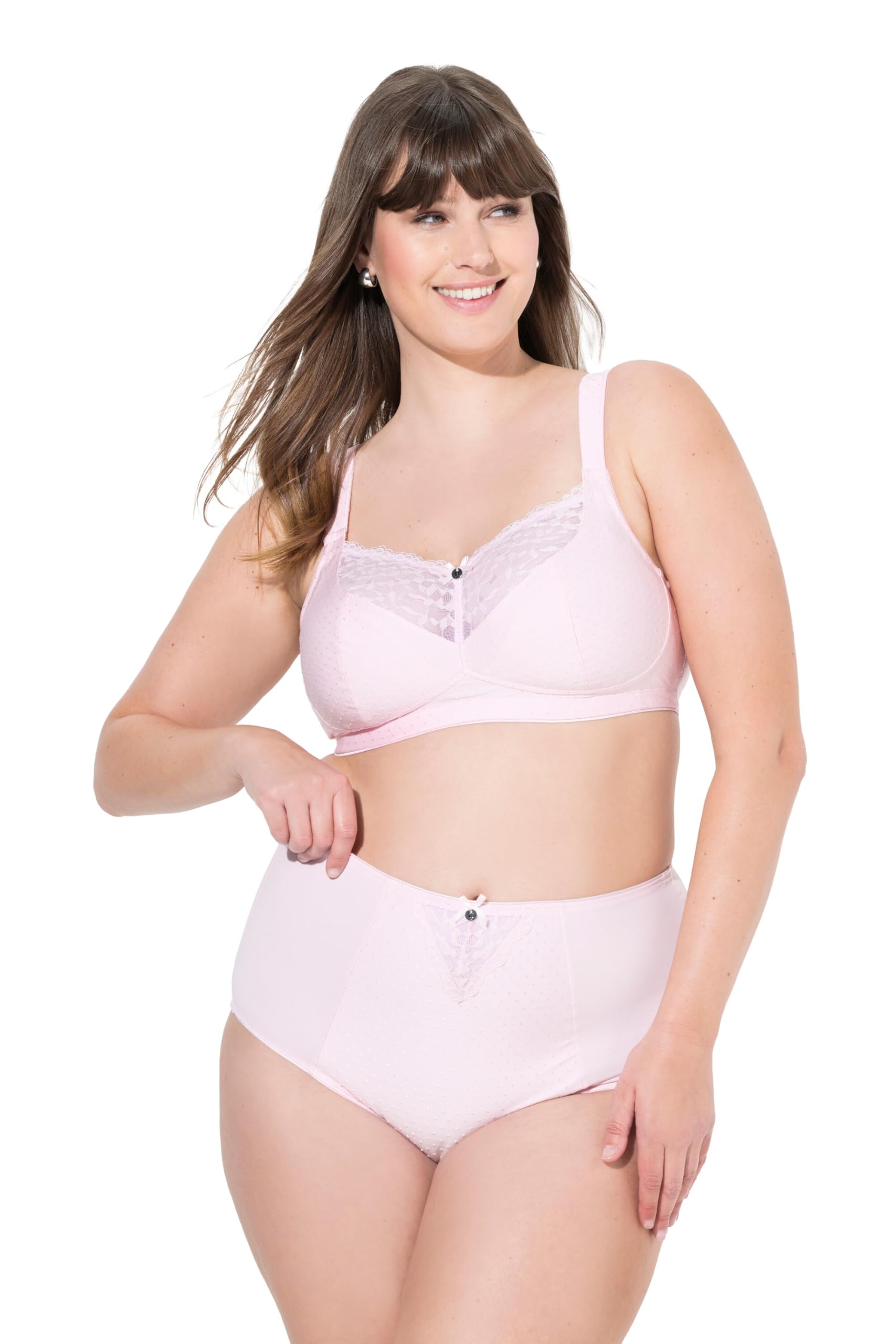 Ulla Popken Damen große Größen Übergrößen Plus Size Shaping-Taillenslip, Spitzeneinsatz 834307