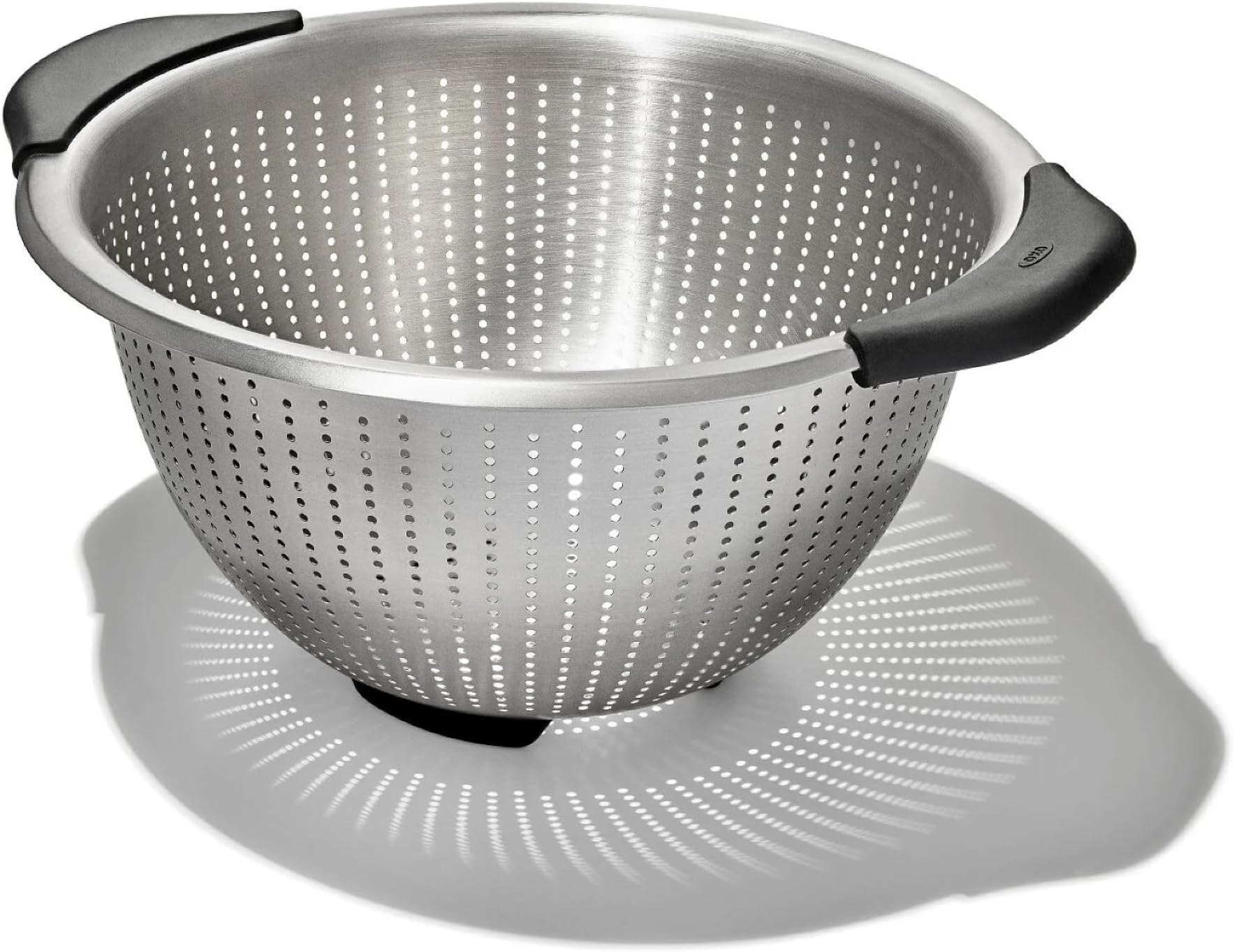OXO Good Grips Stainless Steel Colander,5 qt. Capacity,Strainer with Non-Slip Handles,Kitchen Colander for Pasta and Vegetables,Nesting Stainless Steel Strainer and Sieve,(Pack of 12)