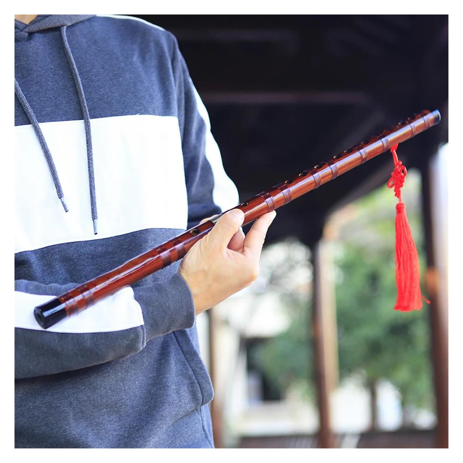 Flauta De Bambú Instrumento De Viento De Madera Profesional Tecla F Interpretación Para Adultos Flauta Un Instrumento De Viento De Madera