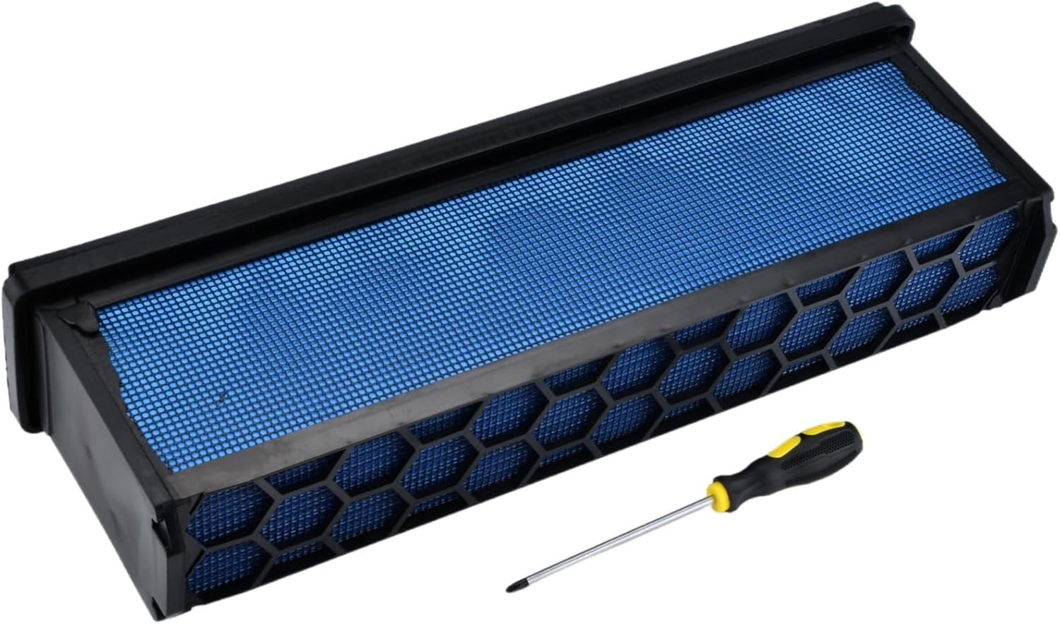 Engine Air Filter（BLUE） with Screwdrivers fit for Freightliner Cascadia 2008-2017,122SD 2014-2016,For Coronado 2010-2016 Replaces AF27879 CA5790 83478 P618478 CA11249 LAF6260