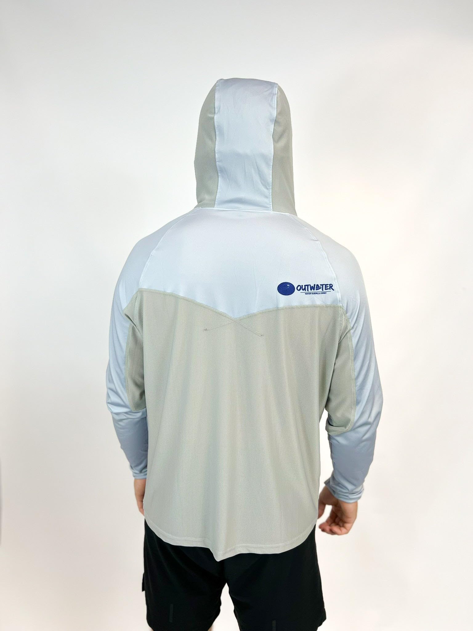 OUTWATER Guerilla T-Shirt Pêche Homme Protection UV UPF50+, Gris, M