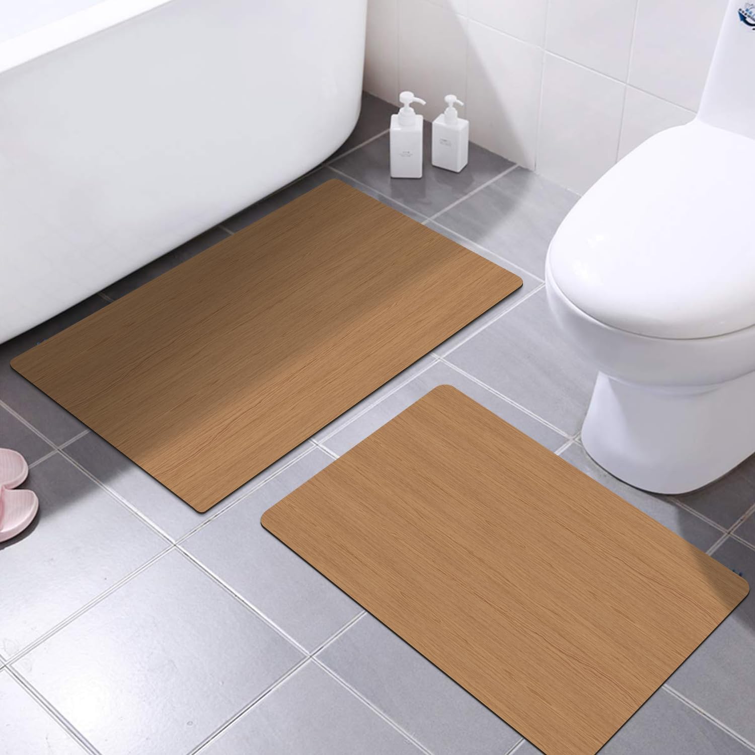 Amazon.com: GOYLSER Ultra Thin Bath Mats for Bathroom, Rectangular Bath ...