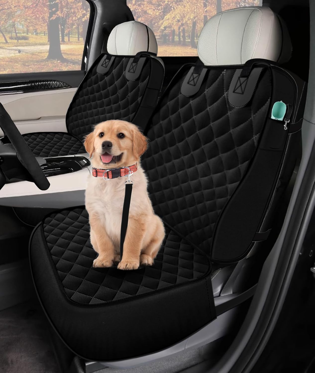 Car Seat Covers for Dogs 2 Pack Car Seat Protector for Dogs Waterproof Front Seat Cover for Dogs in Car Large Car Covers for Dogs Front Seat Covers for SUV Truck Pick up Universal