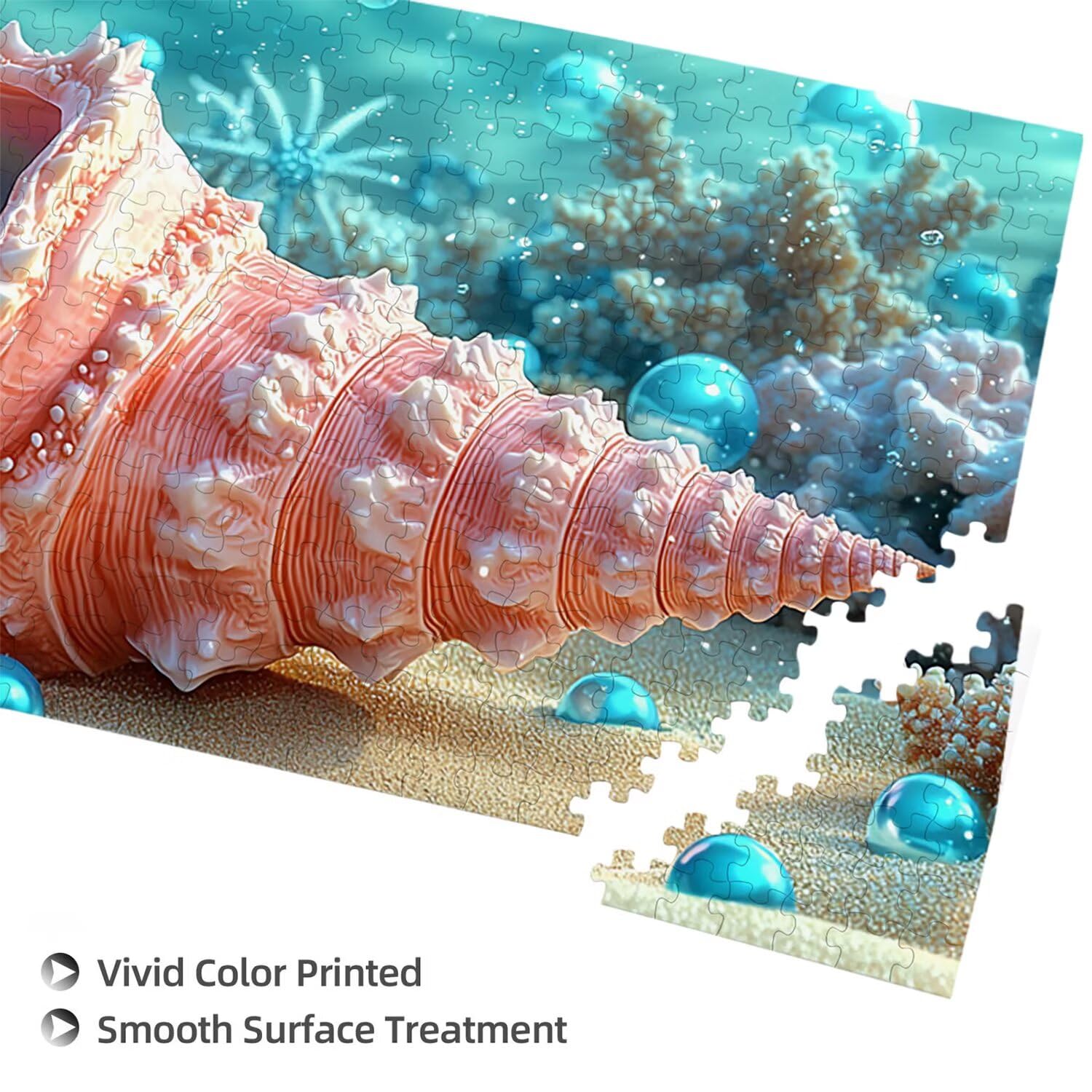 Puzzle dla dorosłych 1100 elementów, puzzle dla fanów muszli, dla dorosłych puzzle klasyczne i od 14 lat junior, rodzinna rozrywka domowa puzzle prezent 87x42cm l-209