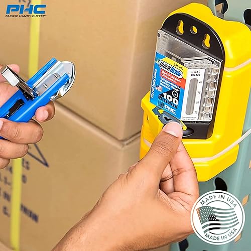 Miniatura 4 de Pacific Handy Cutter SPD-017 Dispensador de hoja de punto de seguridad con 100 cuchillas de punto de seguridad