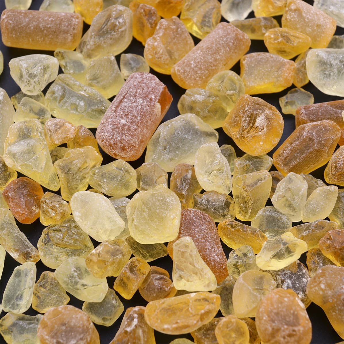Lurrose Natural Crystal Stones Irregular Shaped Crystal Pebbles with Smooth Surface Polished Process for Fish Tank and Flowerpot Home Indoor Aquarium Decor