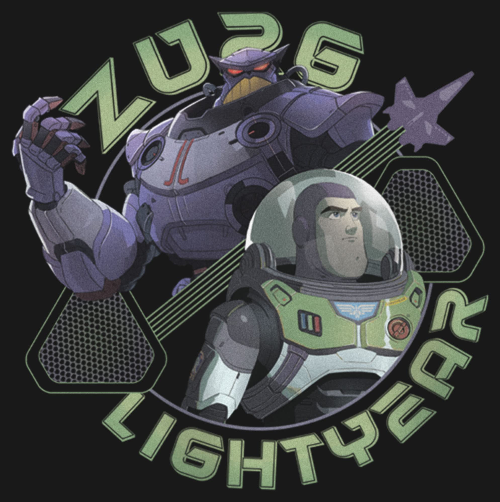 Pixar Lightyear Two Sides Mädchen-T-Shirt, kurzärmelig