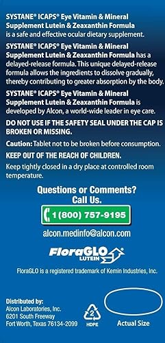 Miniatura 5 de ICAPS Tabletas de luteína y zeaxantina 120 comprimidos (paquete de 12)