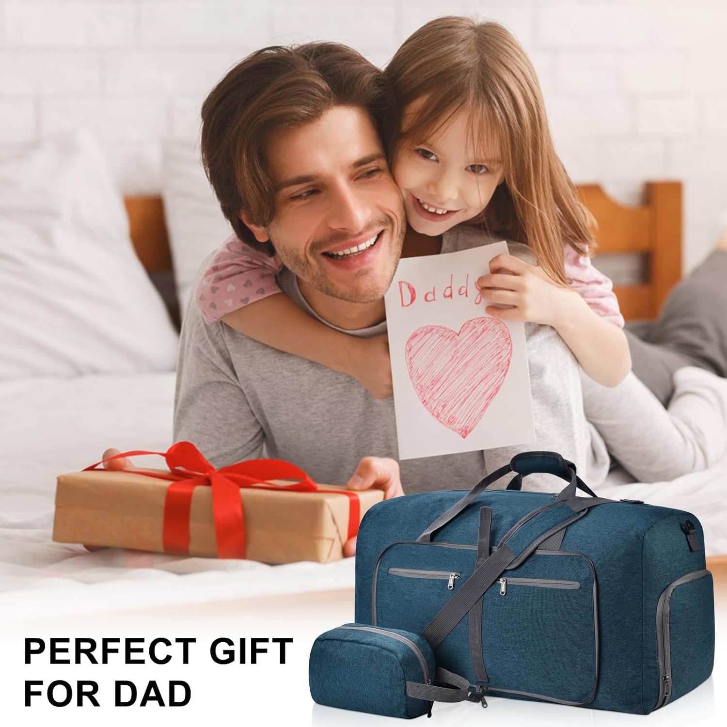 Felipe Varela Duffle Bag with Shoes Compartment and Adjustable Strap,Foldable Travel Duffel Bags for Men Women,Waterproof Duffel Bags - Image 6