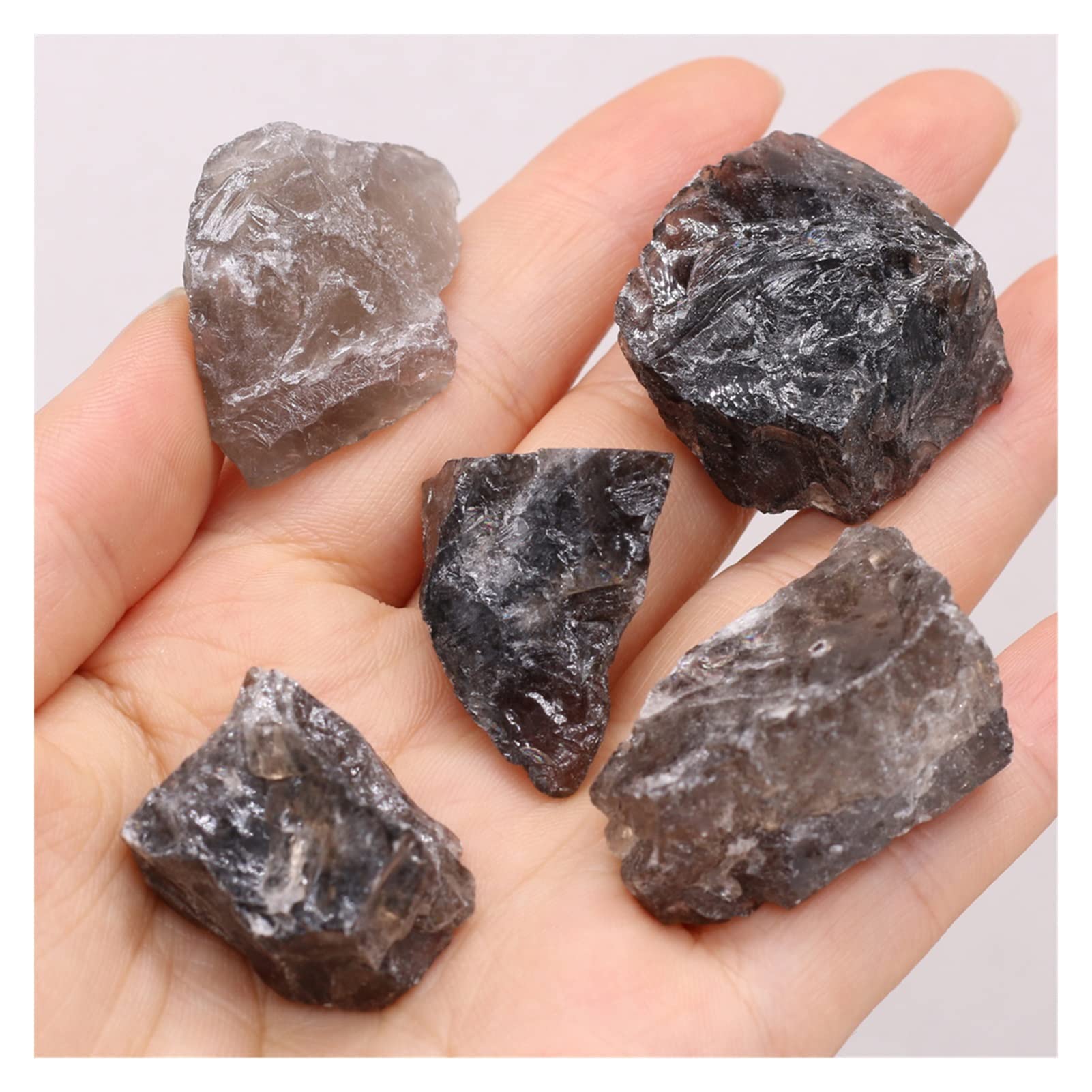 Piedra de Cristal Piedras semipreciosas Naturales Turmalina Negra Grava Rugosa Pecera Joyería DIY Decoración del hogar Adornos Joyería 20-30 mm Espécimen Mineral de Piedra