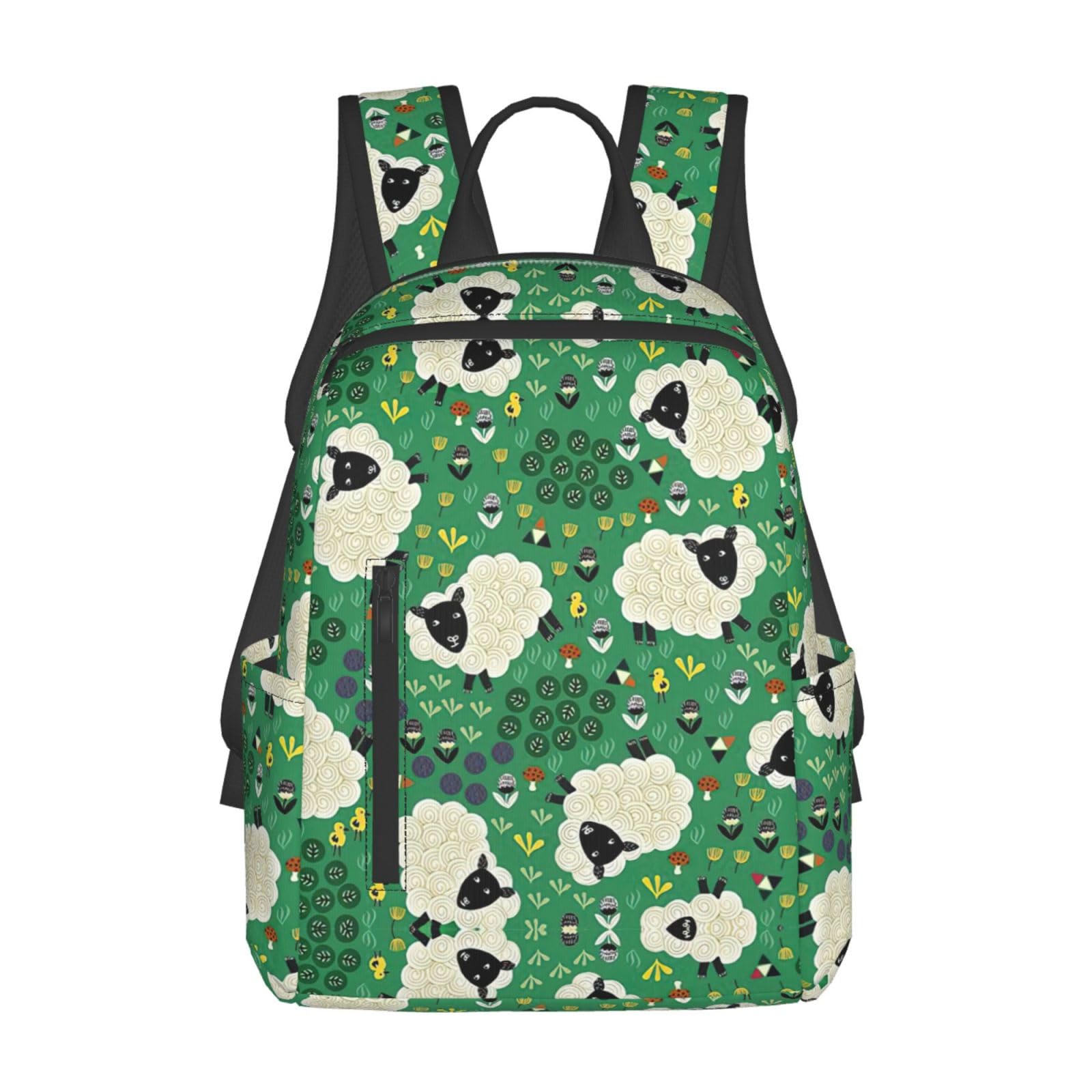 KoNsev Cute Cartoon Sheep Backpacks Elementary Bookbags Girls Boys Fashion Casual Daypack Travel,College,Teacher