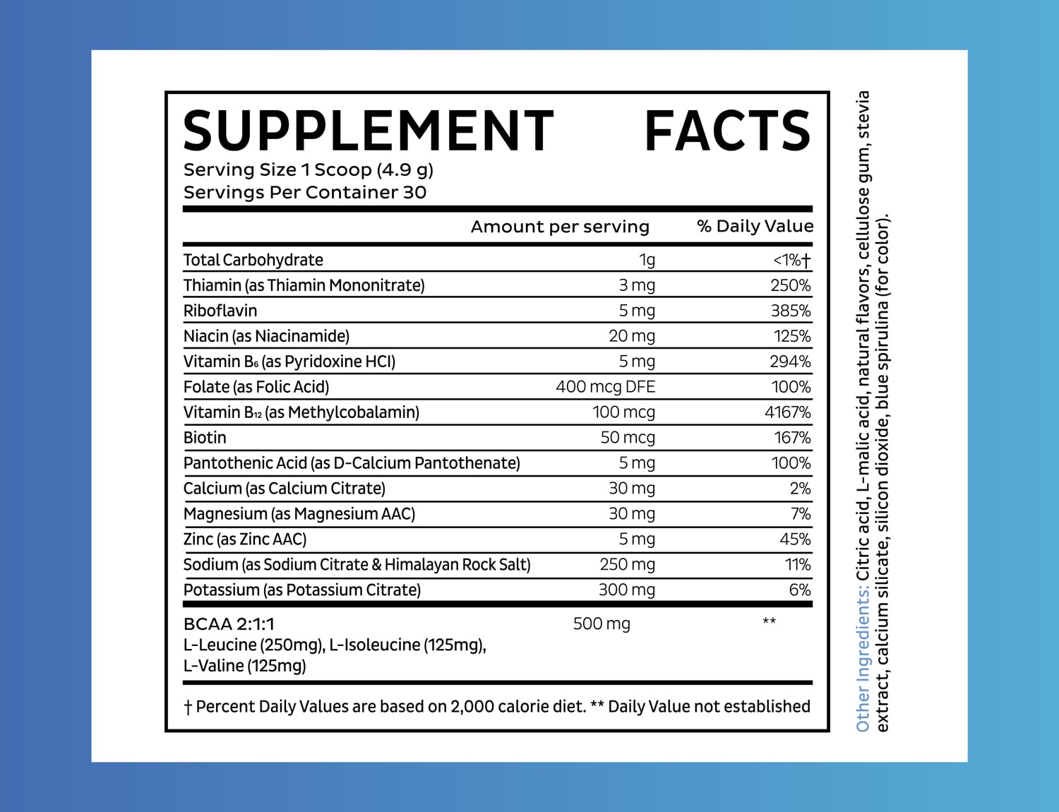 Zeal Naturals Electrolyte Powder - 30 Servings | Keto Electrolytes Powder | Zero Sugar, BCAAs, B-Vitamins | Potassium, Zinc, Magnesium | Hydration Powder Recovery Drink | Red White Blue Frozen Pop — Amazon image 5