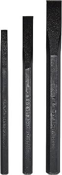 Mayhew Tools 61430 Cold Chisel Set, 3-Piece, Black Oxide Finish