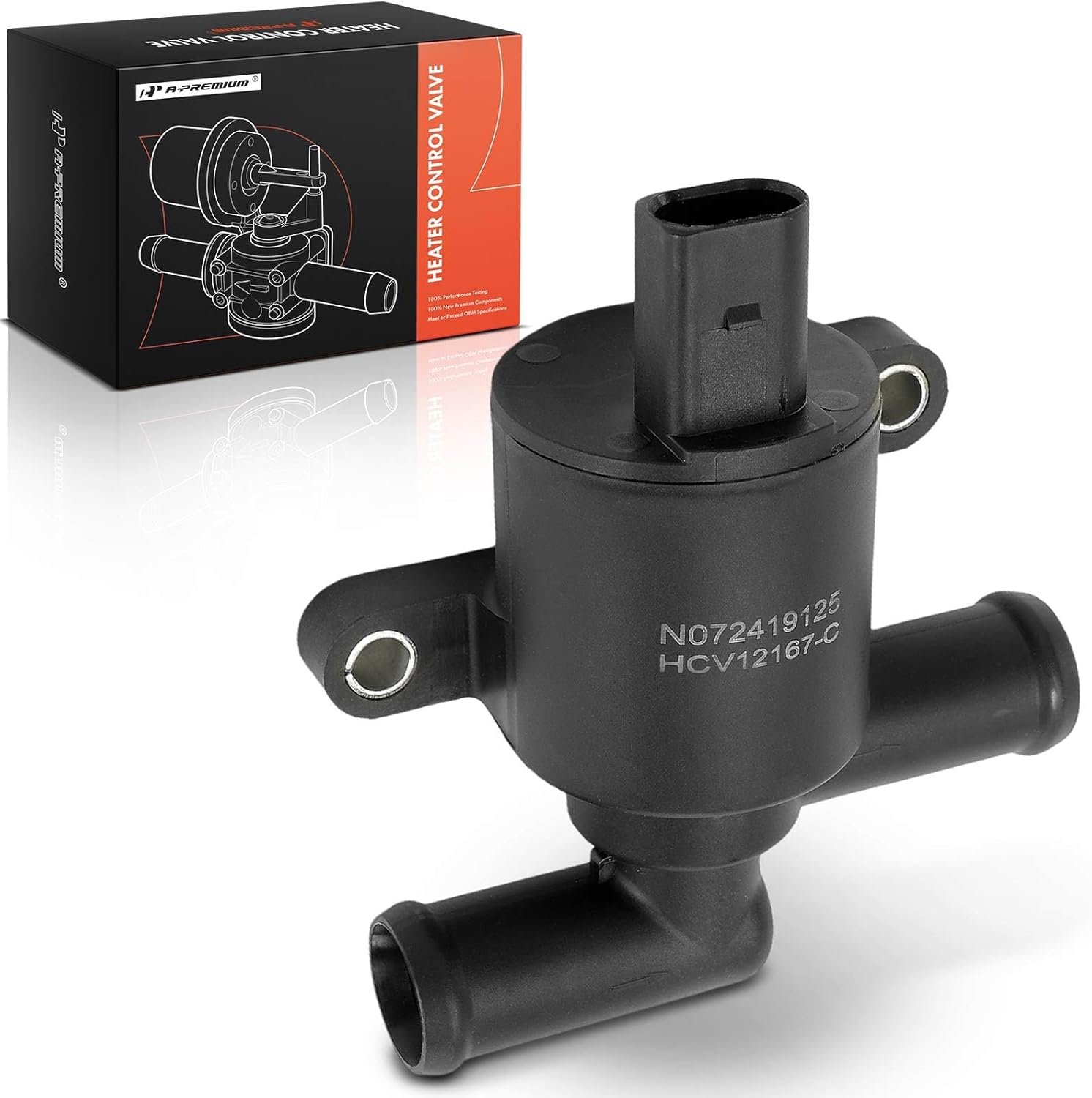A-Premium Heater Control Valve Compatible with Volkswagen, Audi & Bentley Models - Golf, Tiguan, GTI, Golf Alltrack, Golf SportWagen, Q5, Q7, A6, A3, A3/A4/A5/A6/A7/A8/Q3 Quattro, RS7, Bentayga W12
