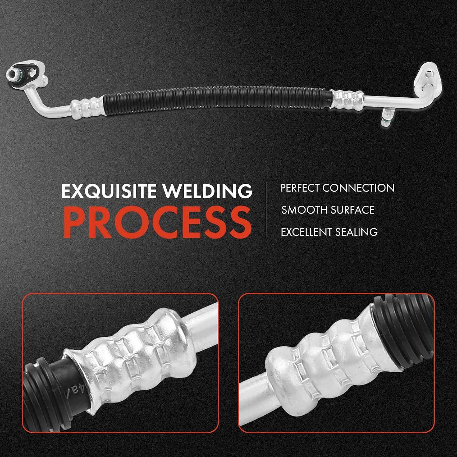 A-Premium A/C Discharge Line Hose Assembly Compatible with Chrysler Sebring 2009-2010 & Dodge Avenger 2009-2010, 3.5L, Compressor to Condenser