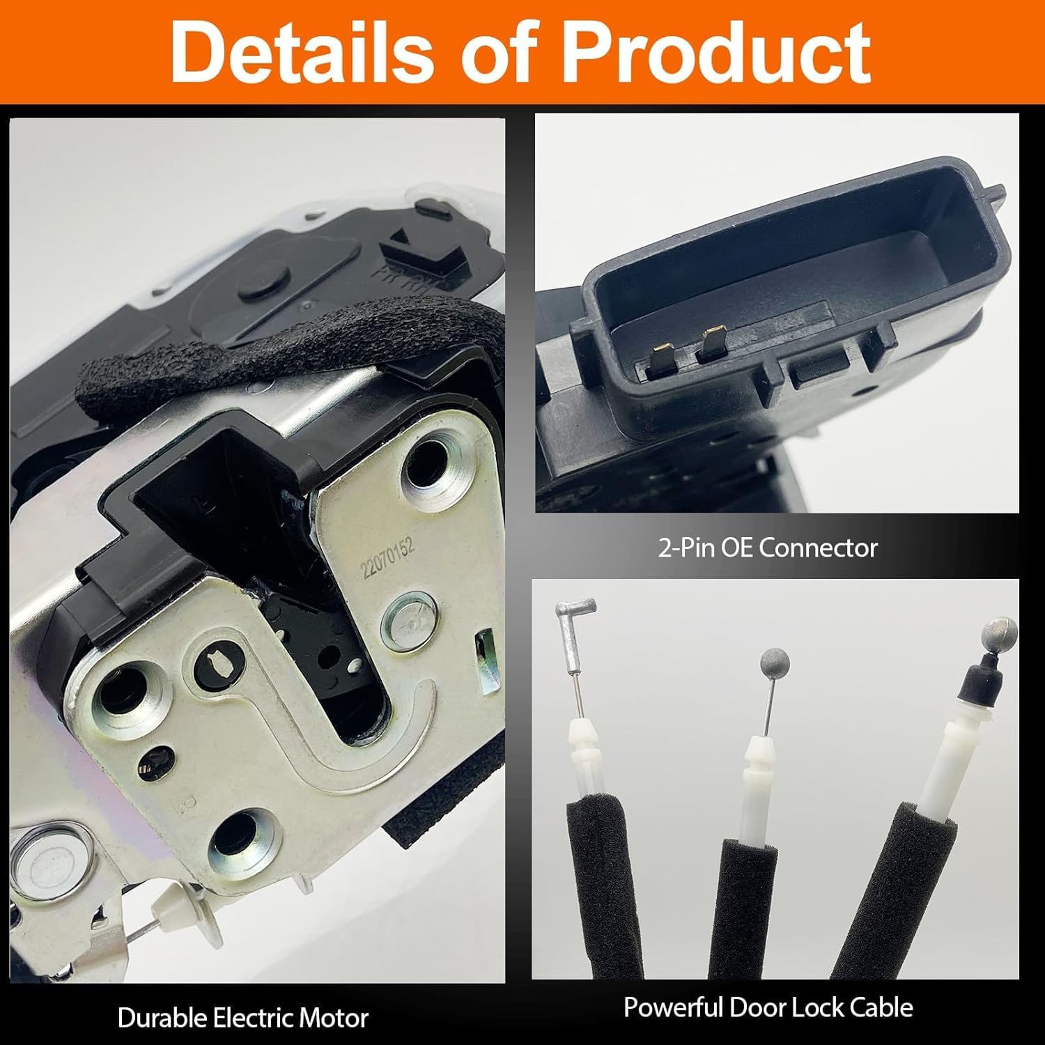 Door Lock Actuator Compatible with 2015-2021 Murano Front Right Passenger Side