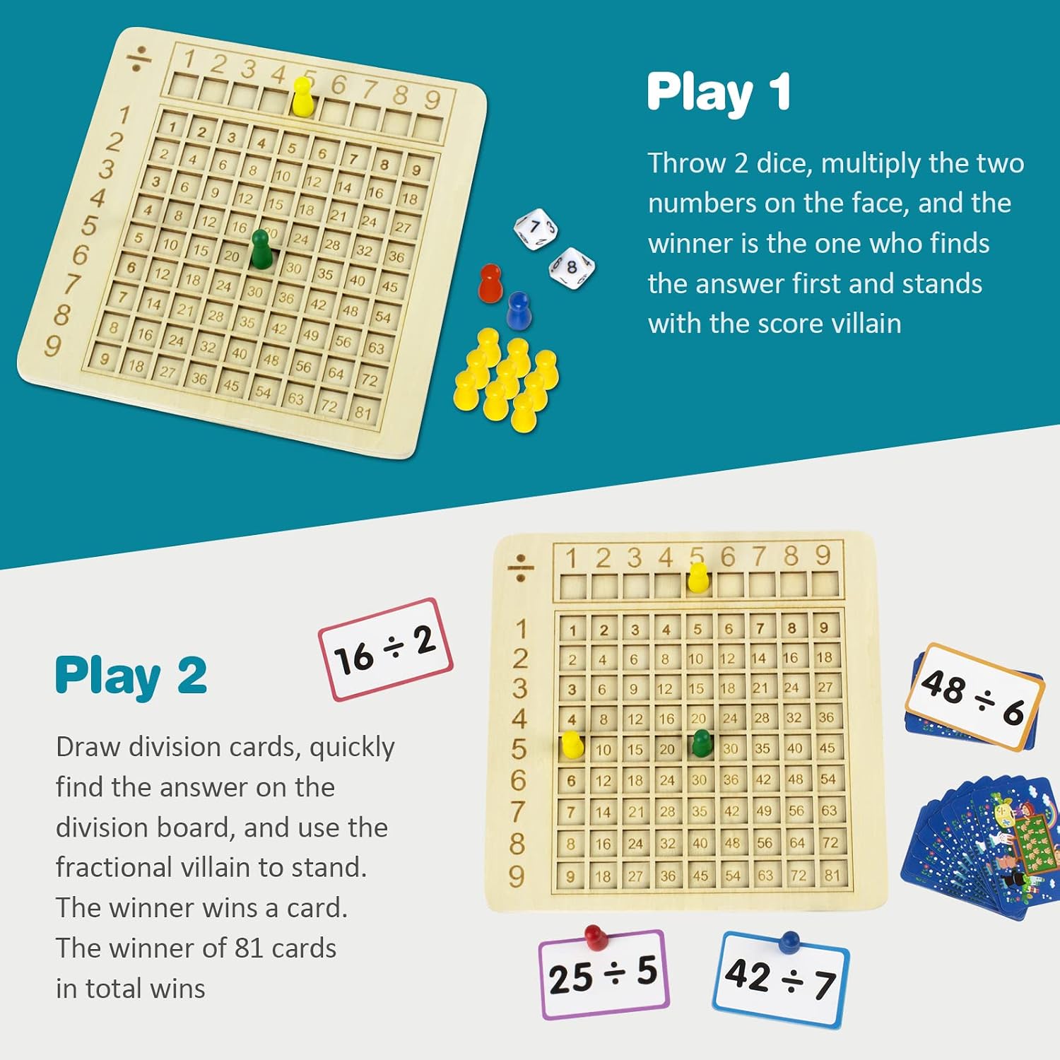 VUELTA A CLASES, CON TODO!!! -Combo 1 Tablas de multiplicar Casita matemática a elección (suma y resta / multiplicación / división) - Combo 2 12 identificadores de lápices 1 identificador