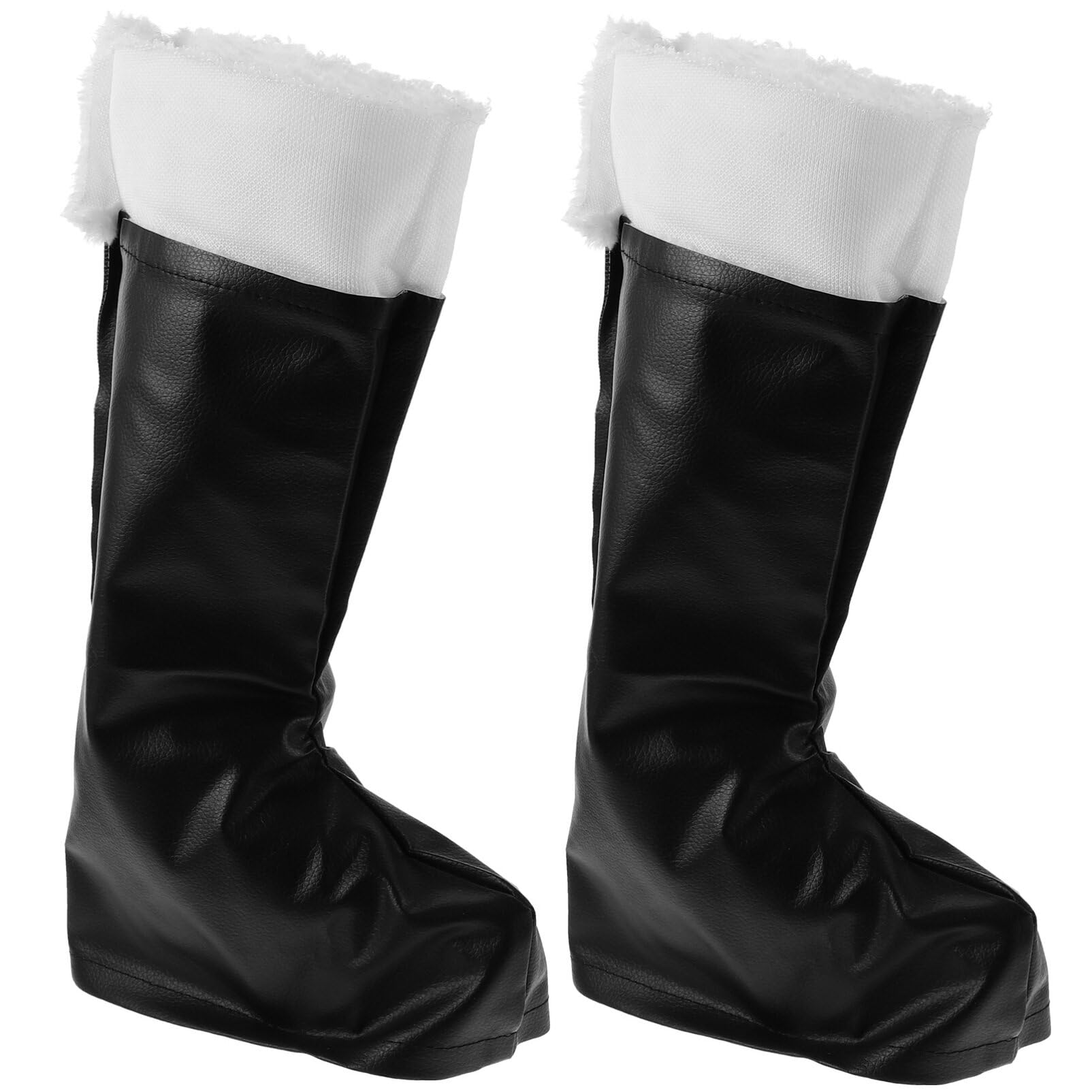 ABOOFAN Costume de Botte de Père Noël Halloween Cosplay Couverture de Bottes Poignets