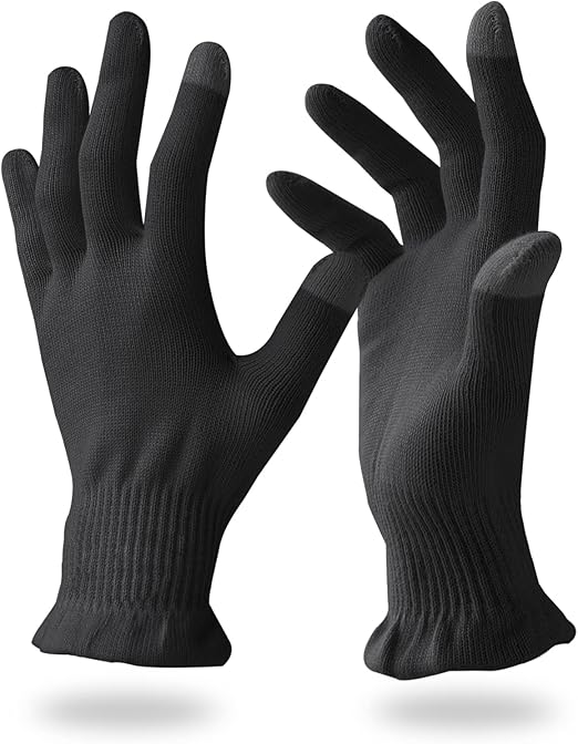Migliore Wear 2 Pairs Cotton Gloves for Eczema with Touchscreen Fingers