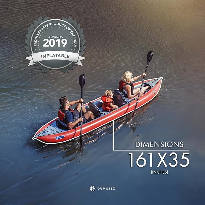 GUMOTEX Thaya Kayak Inflable 2 Personas Touring NITRILON Portátil miniatura 8