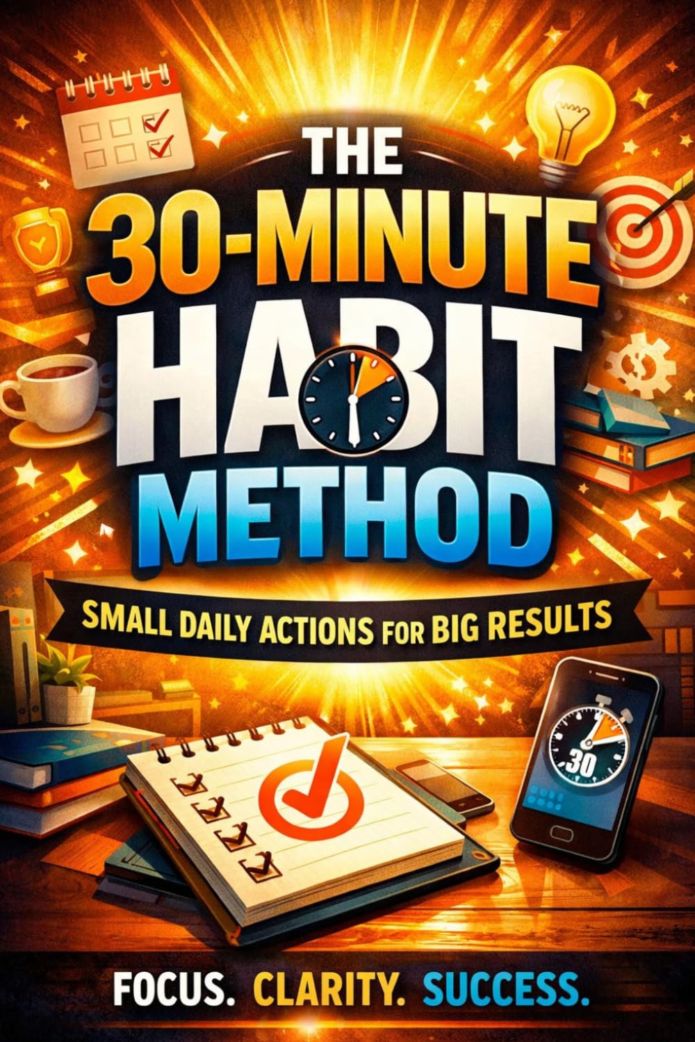 The 30-Minute Habit Method: Small Daily Actions for Big Results,Build Powerful Daily Habits, Boost Productivity, and Achieve More Without Burnout: A ... to Stay (Calm Productivity for Busy People)