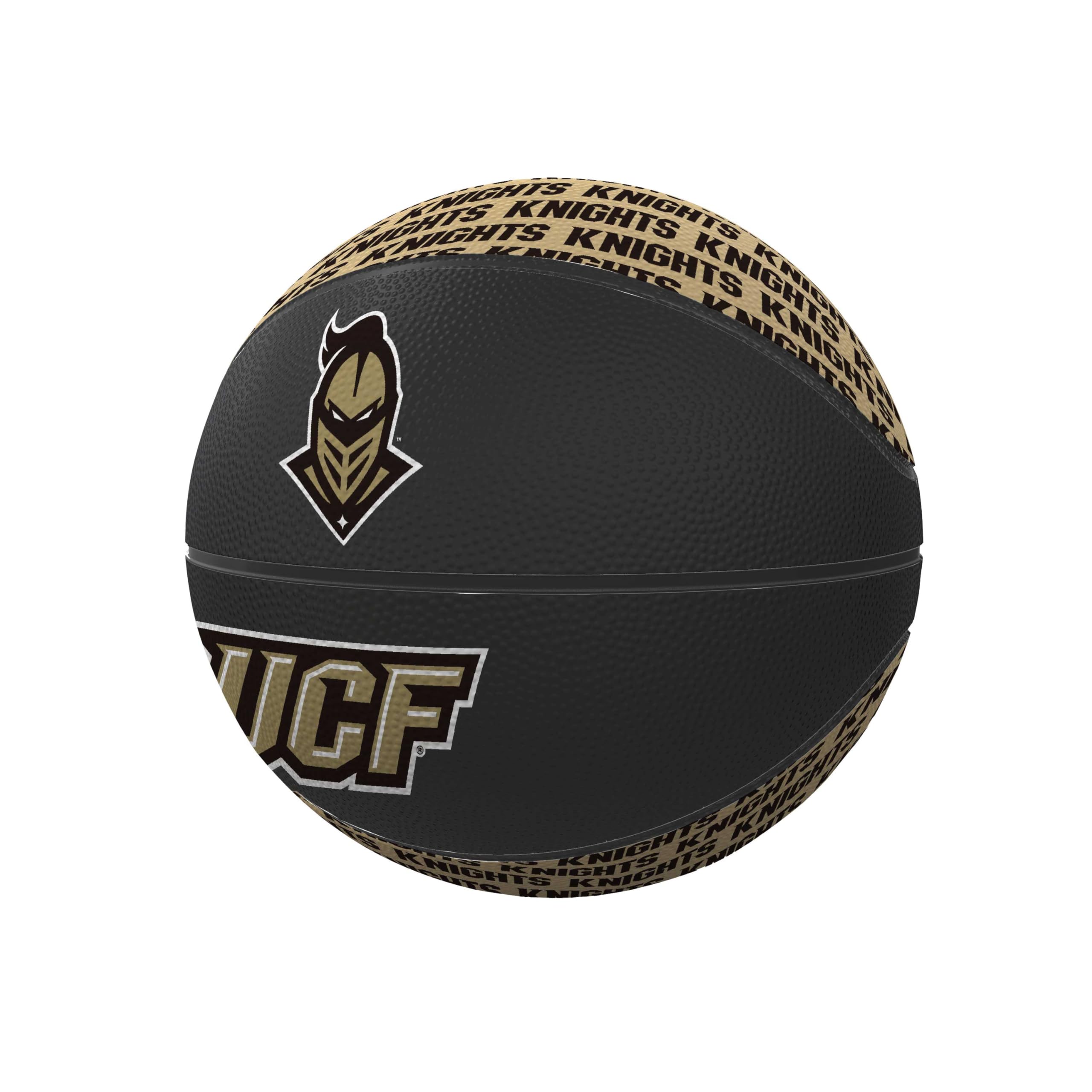 Central Florida Golden Knights Repeating Logo Mini-Size Rubber Basketball