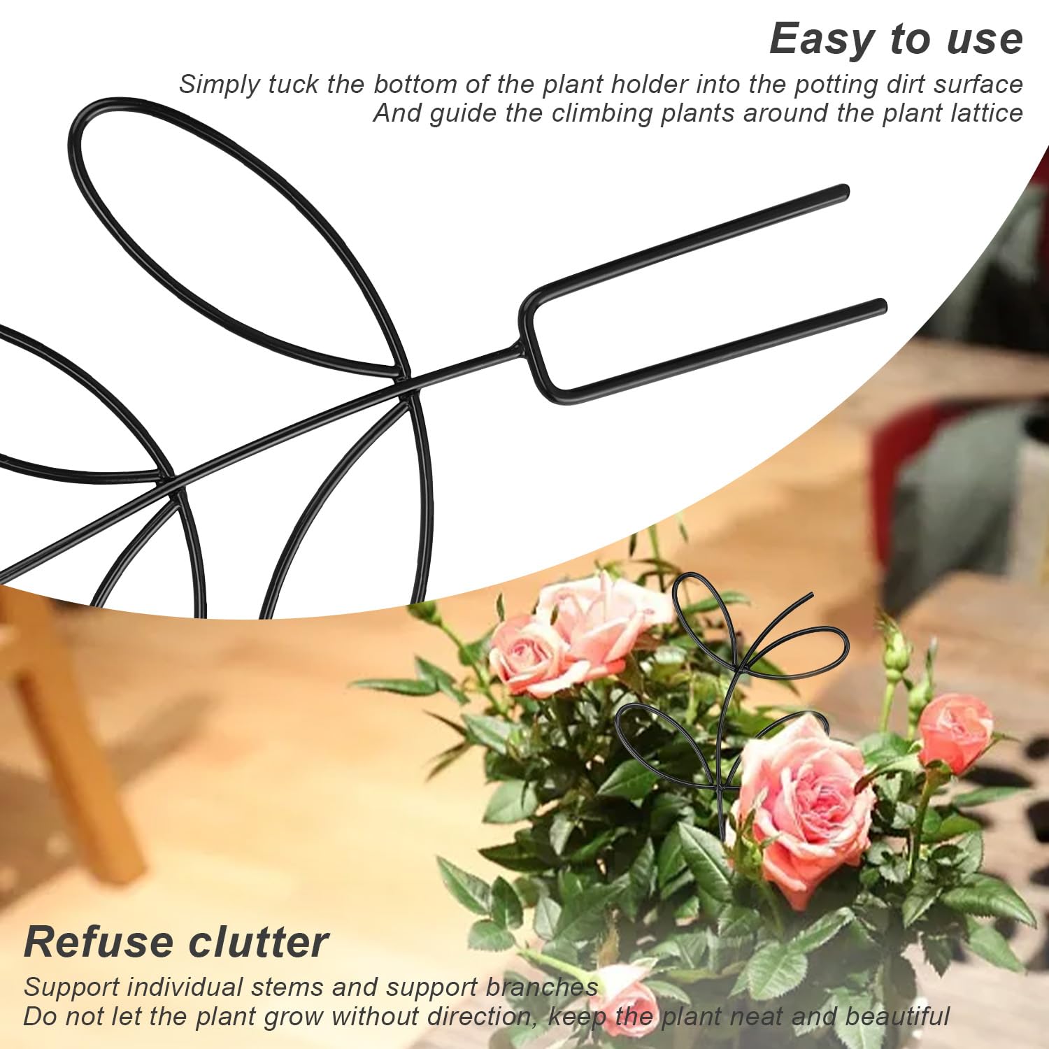 Tuteur Plante - Tuteur Plante Grimpante - Pour La Maison Jardin