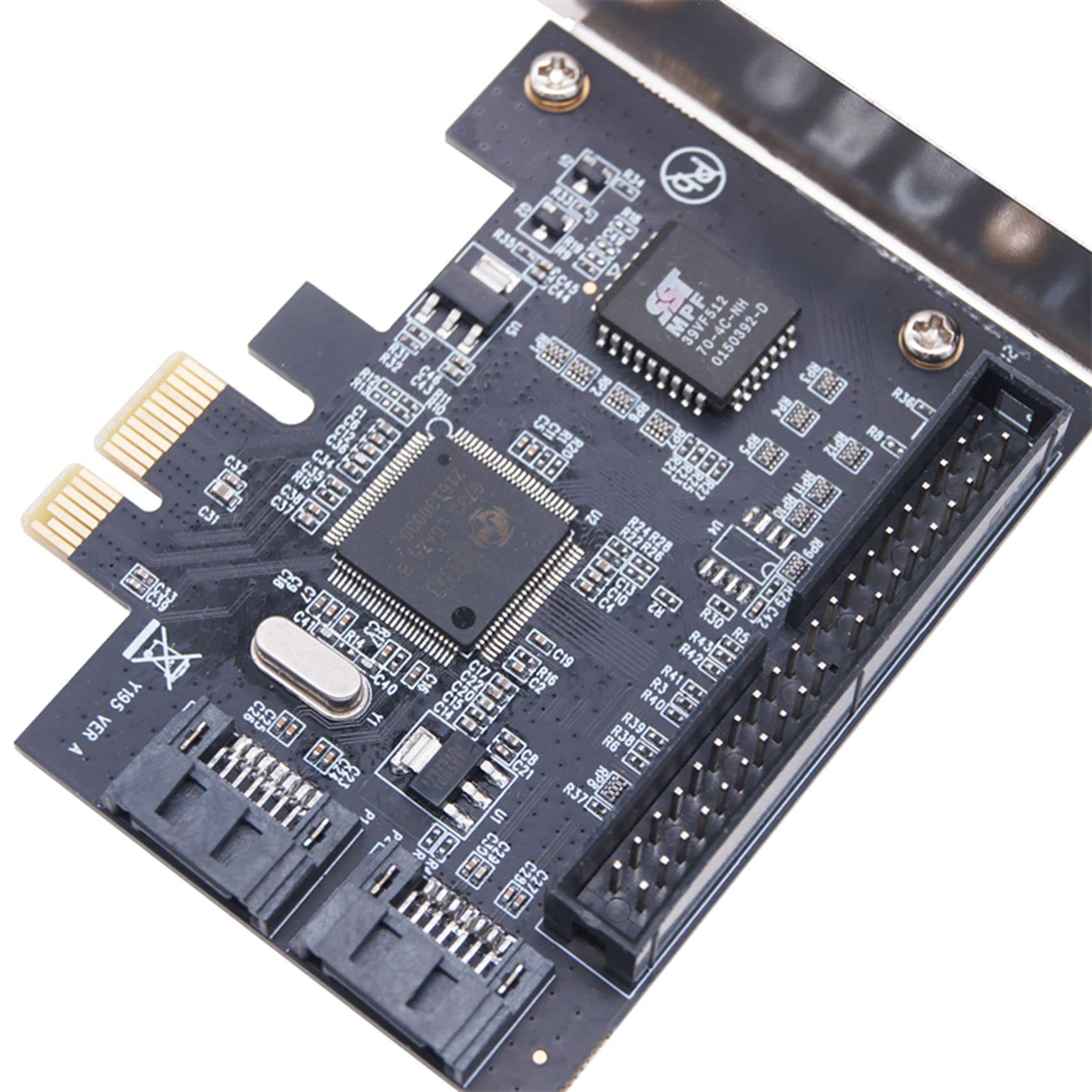 Pasotim Desktop E Card to 2 Port Card E to IDE Expansion Card 3.5 Inch IDE Card Expansion Card