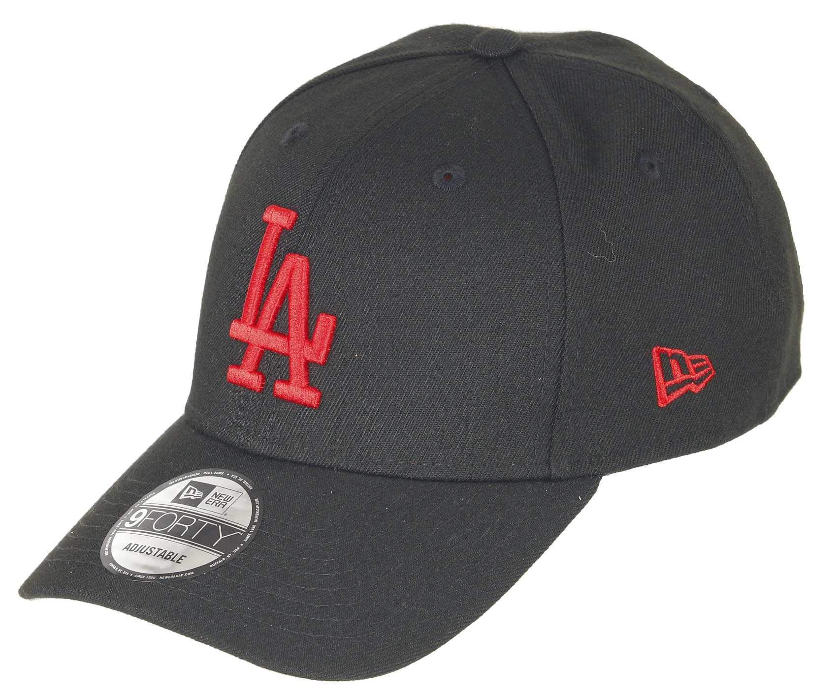 New Era Los Angeles Dodgers 9forty Adjustable Snapback Cap MLB Essential Black/Red - One-Size โ image 1